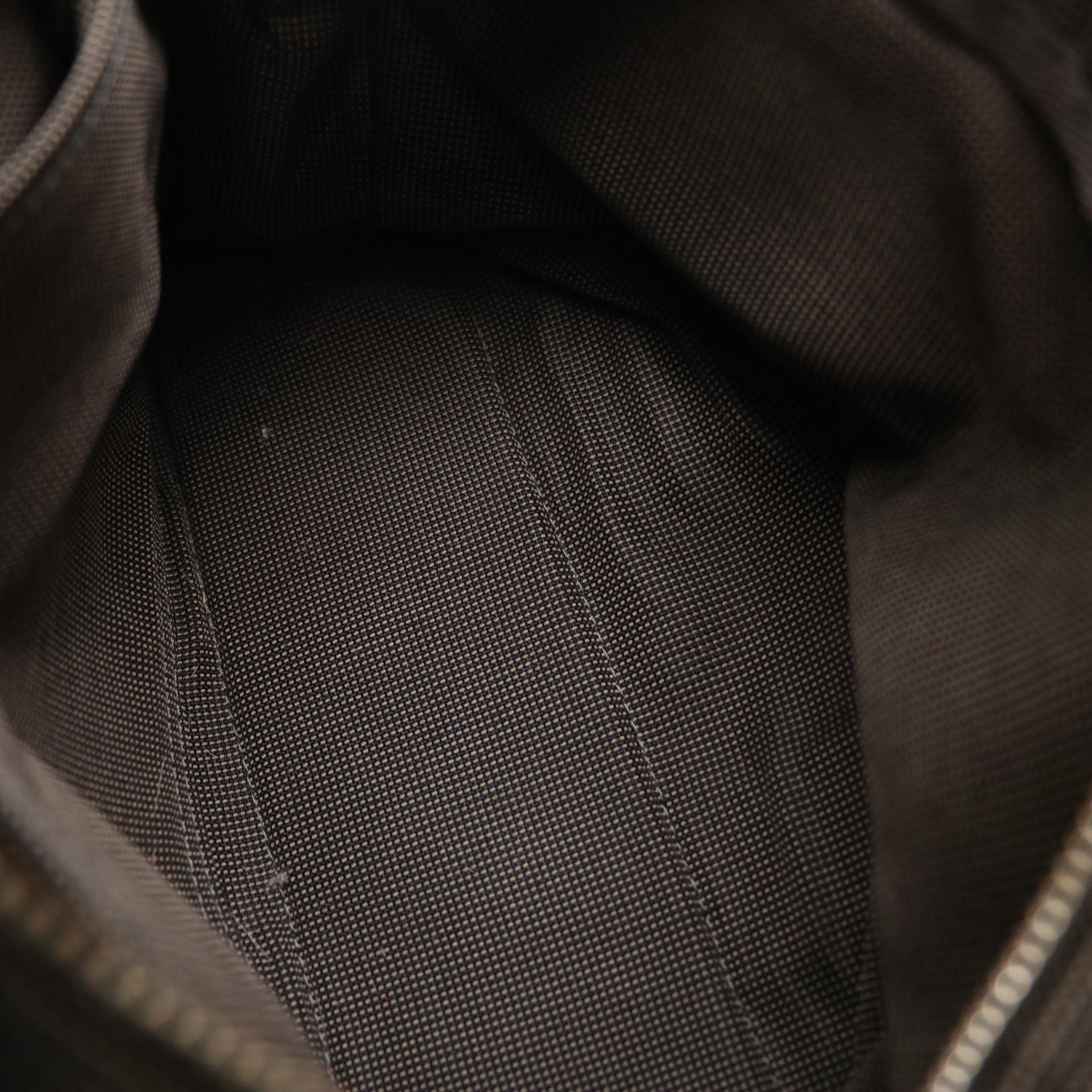 Hermès Herline Fourre-Tout PM Zip Tote in Grey Nylon Canvas