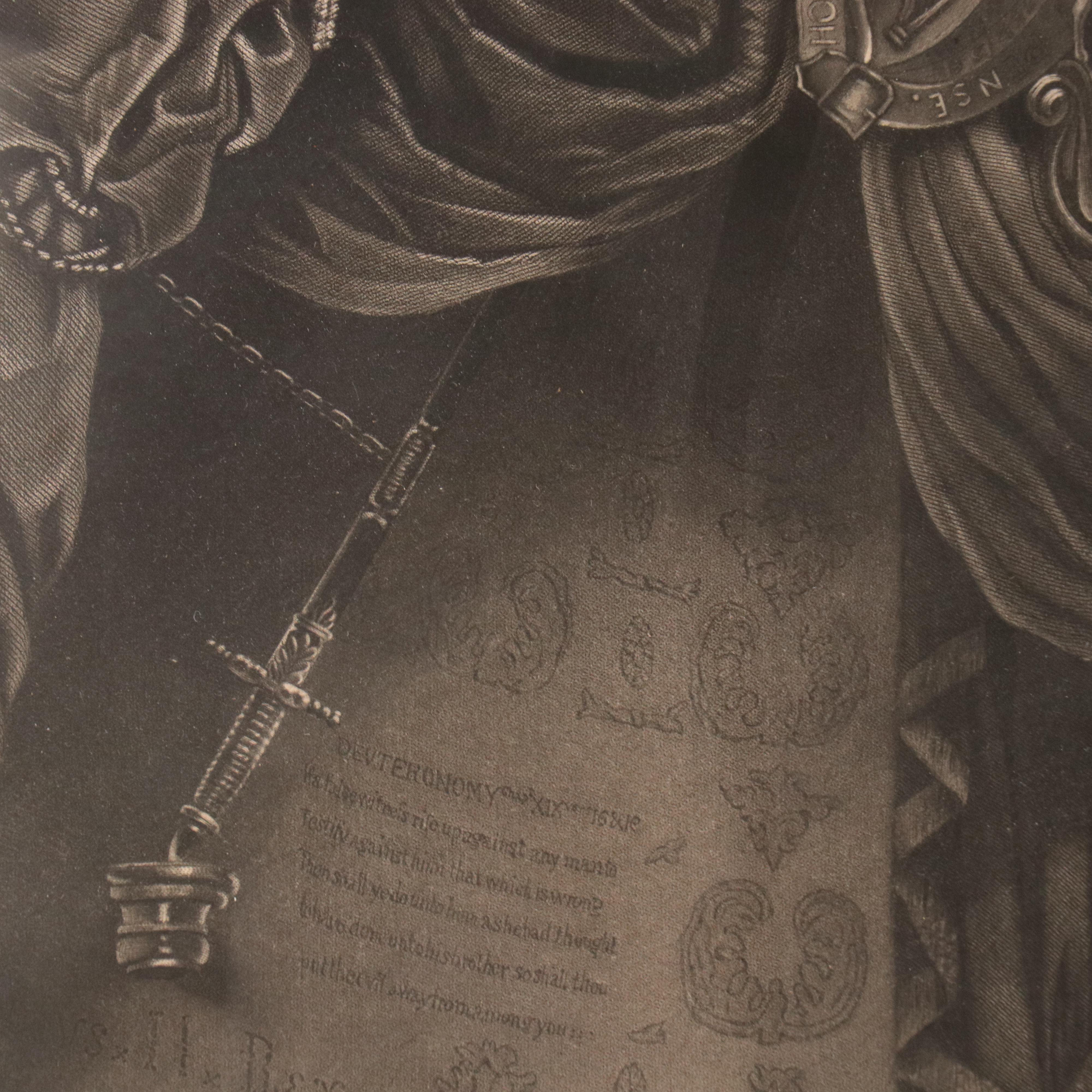 Intaglio After George Hayter "The Trial of Lord William Russell," 19th Century