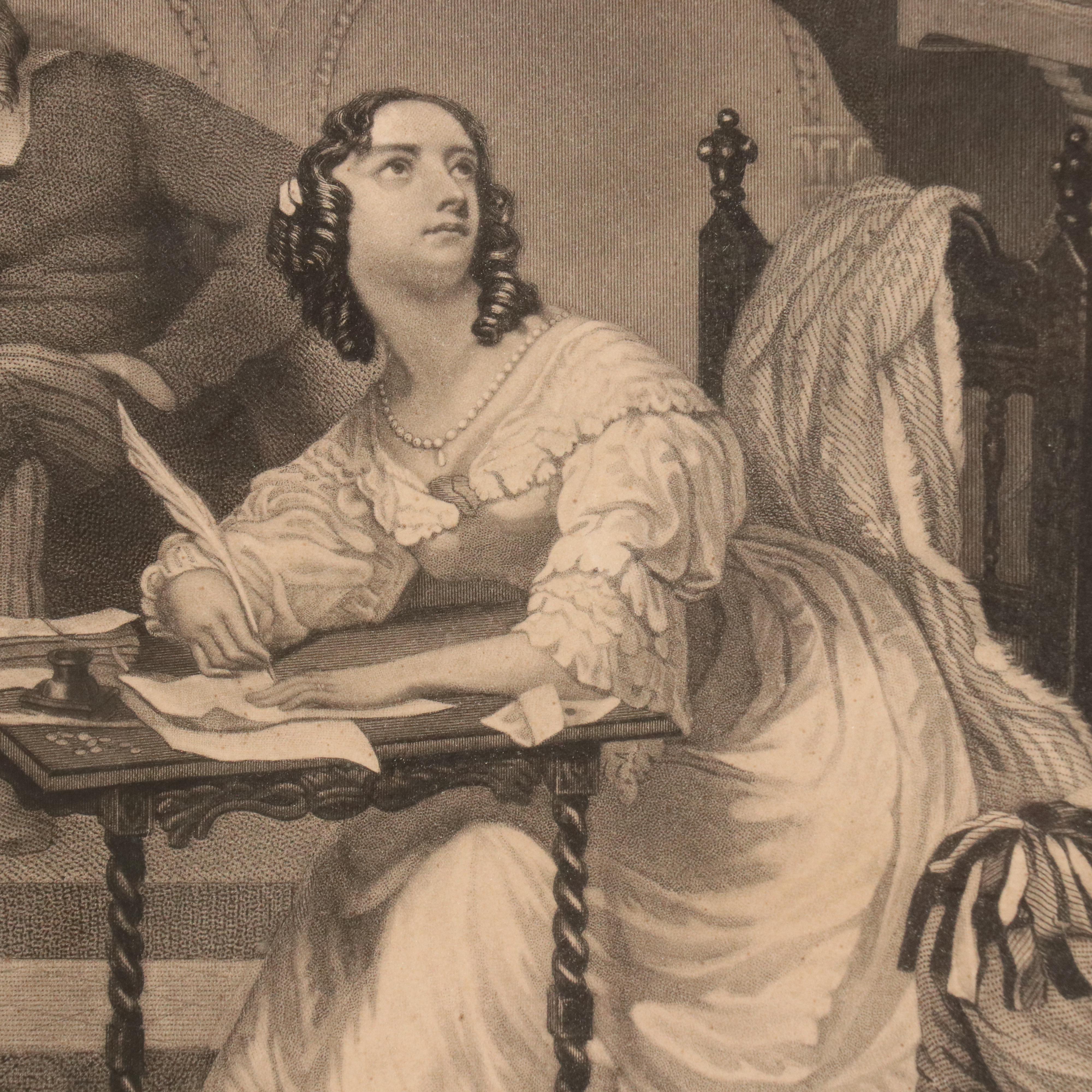 Intaglio After George Hayter "The Trial of Lord William Russell," 19th Century