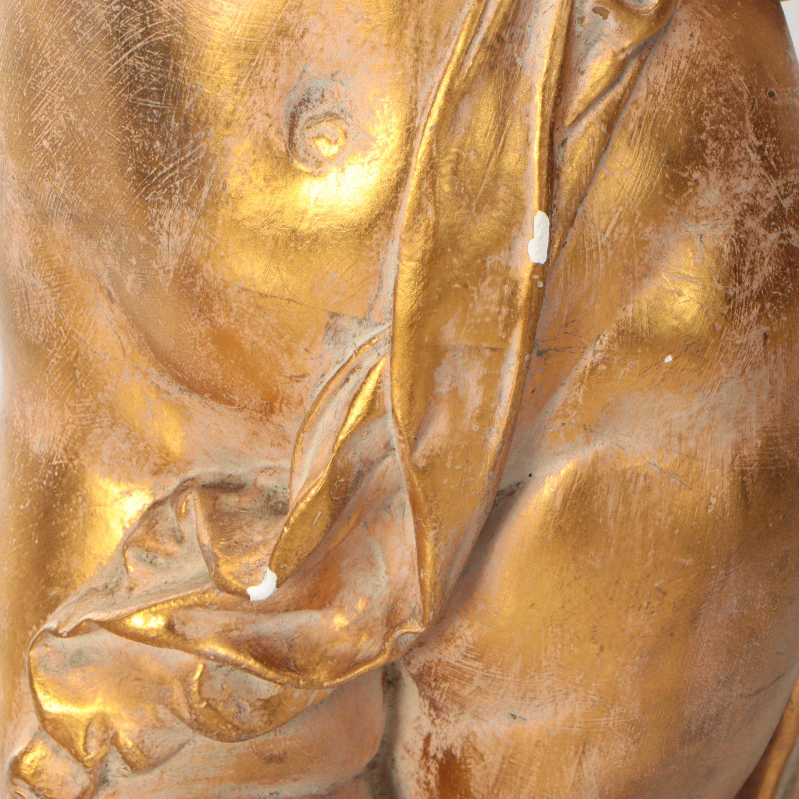 A.C. Art Gilt Figural Plant Stand