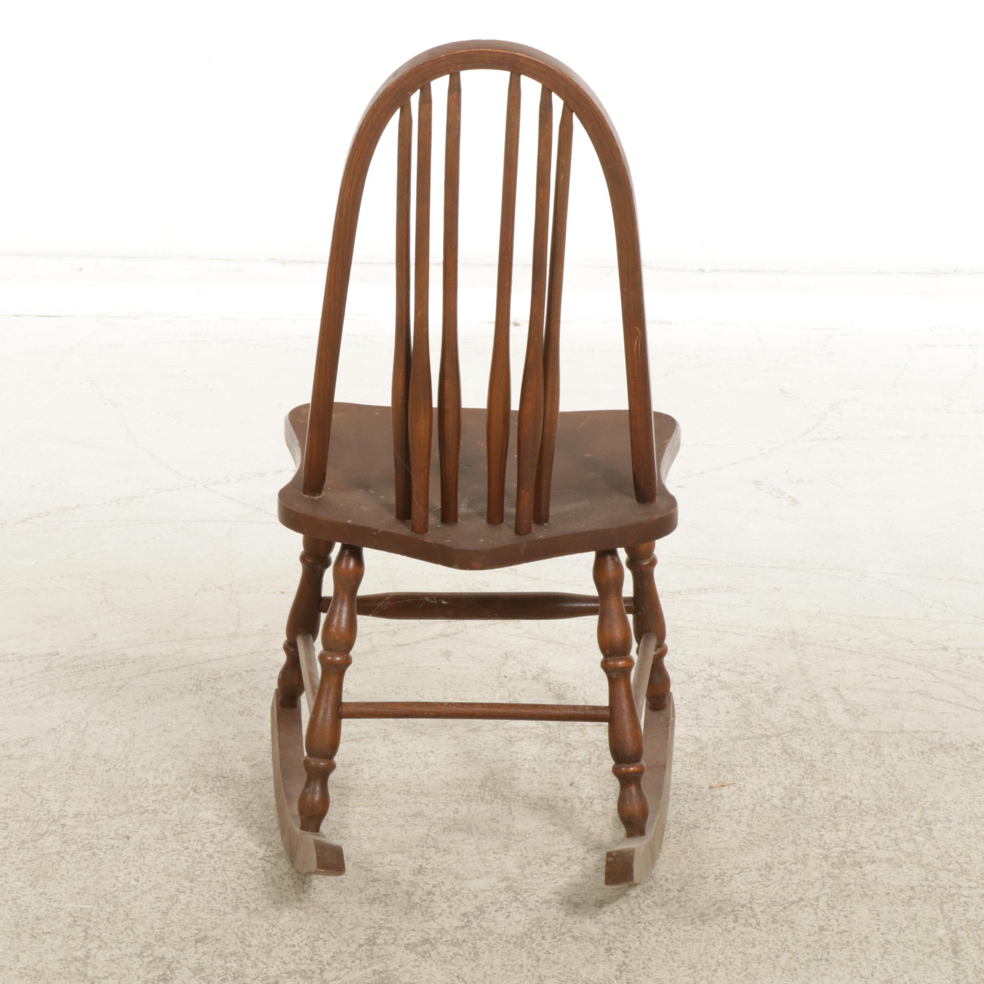 Union City Brace-Back Windsor Rocking Chair, Early 20th Century