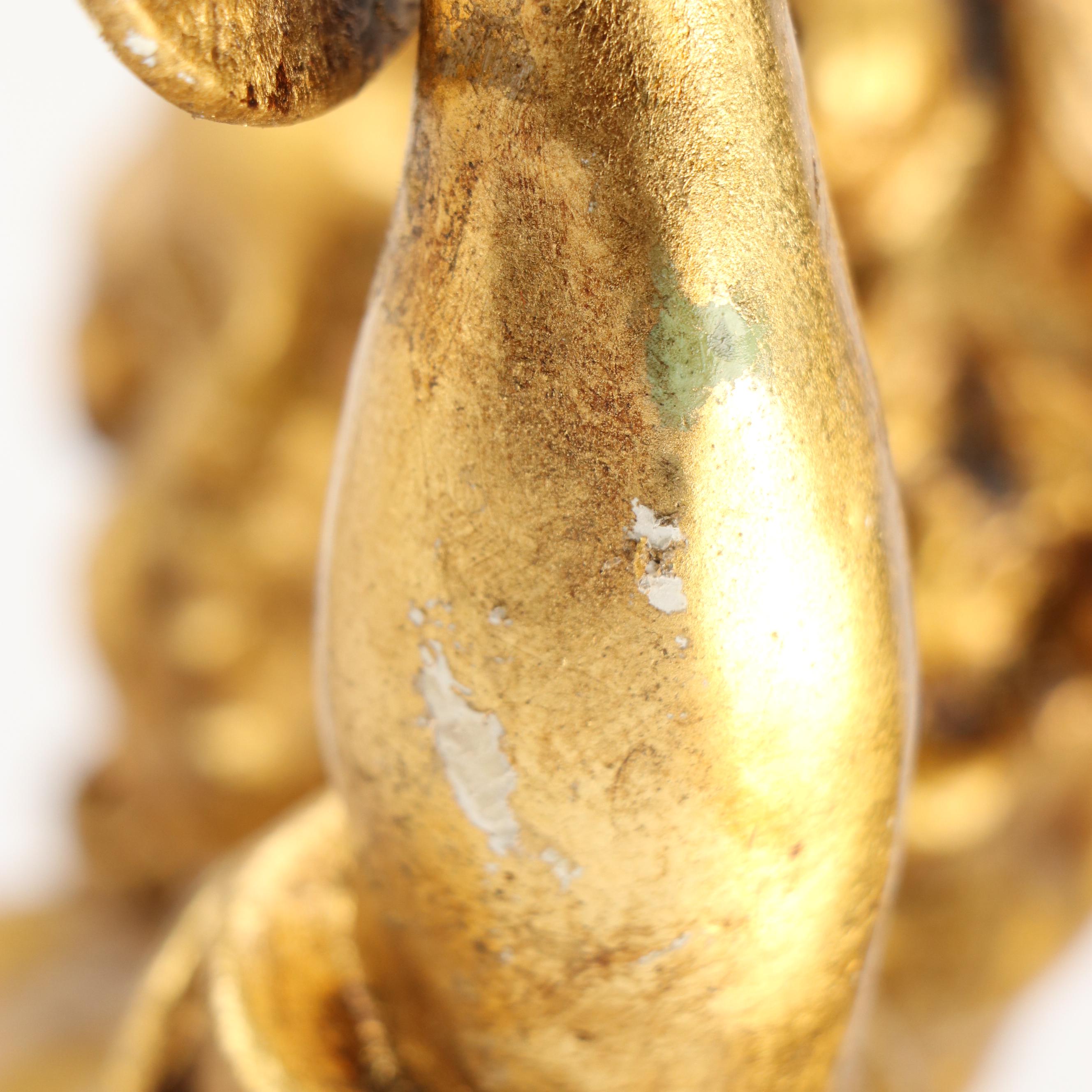 Gilt Angel Wall Hanging and Cherubic Figure Collection