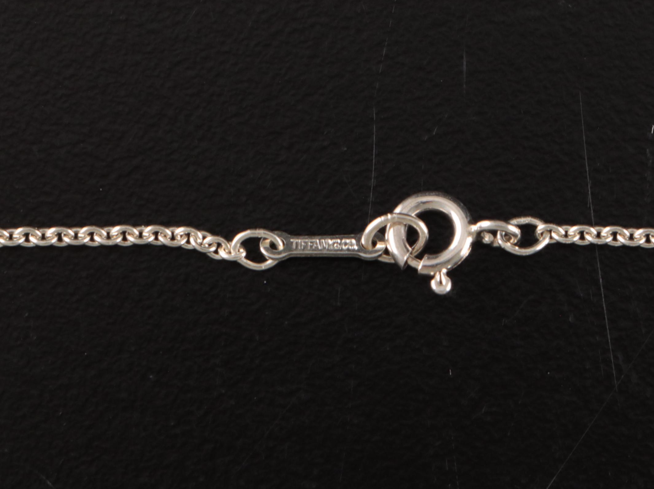 Elsa Peretti for Tiffany & Co. Open Heart Sterling Silver Pendant Necklace