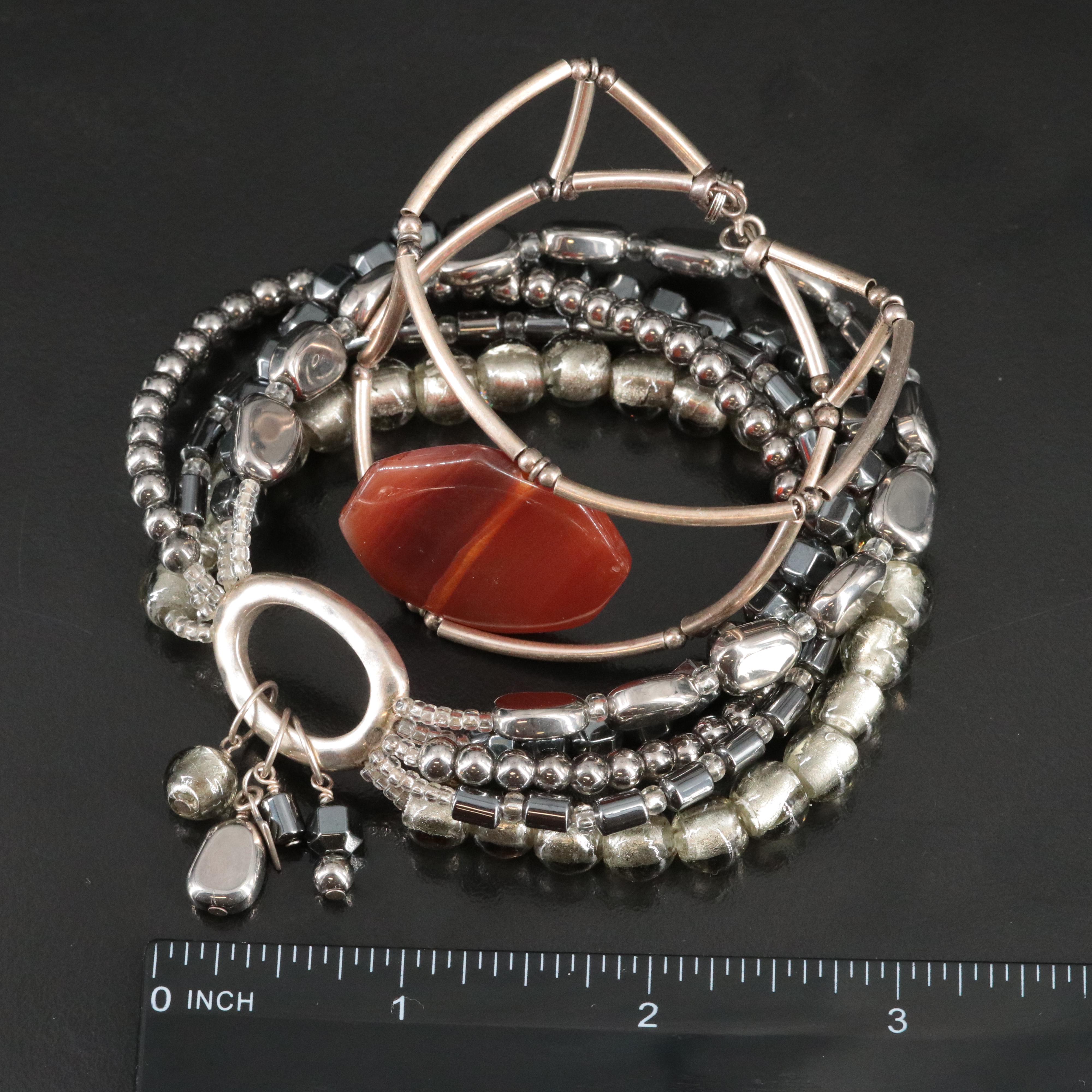 Gemstone Jewelry Collection Featuring Sterling and Carnelian