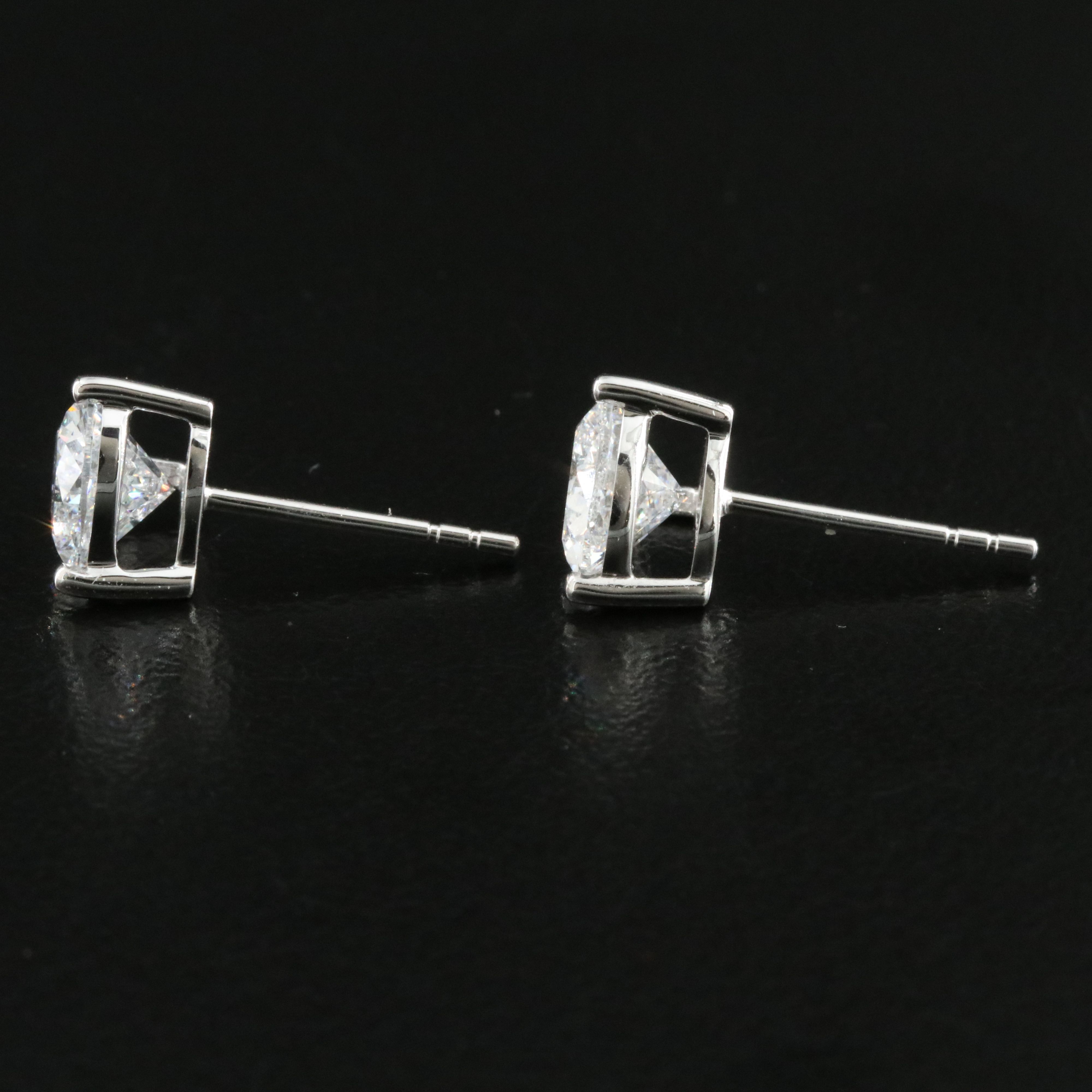 14K 1.50 CTW Lab Grown Diamond Solitaire Earrings