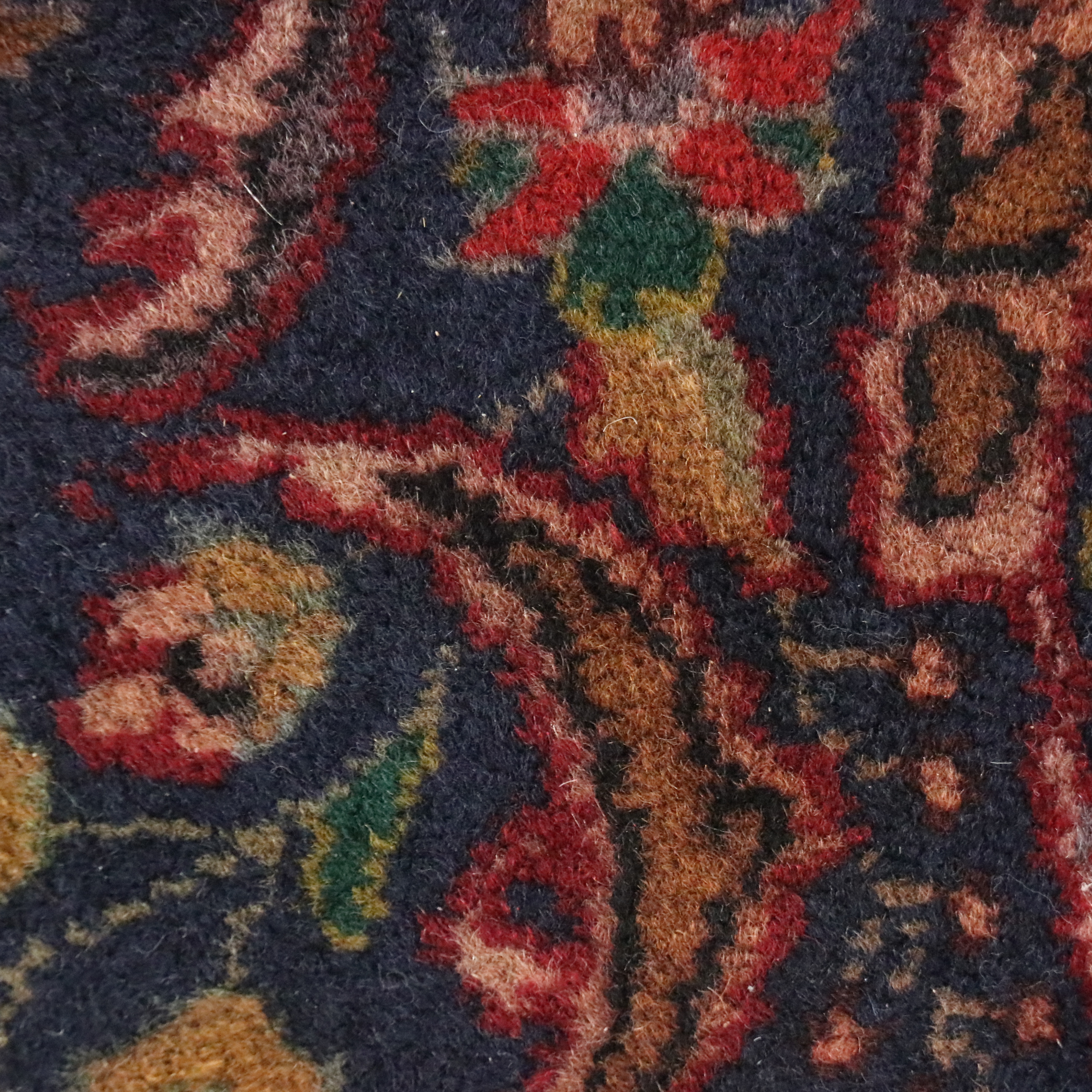 9'8 x 13' Hand-Knotted Persian Mashhad Room-Sized Rug