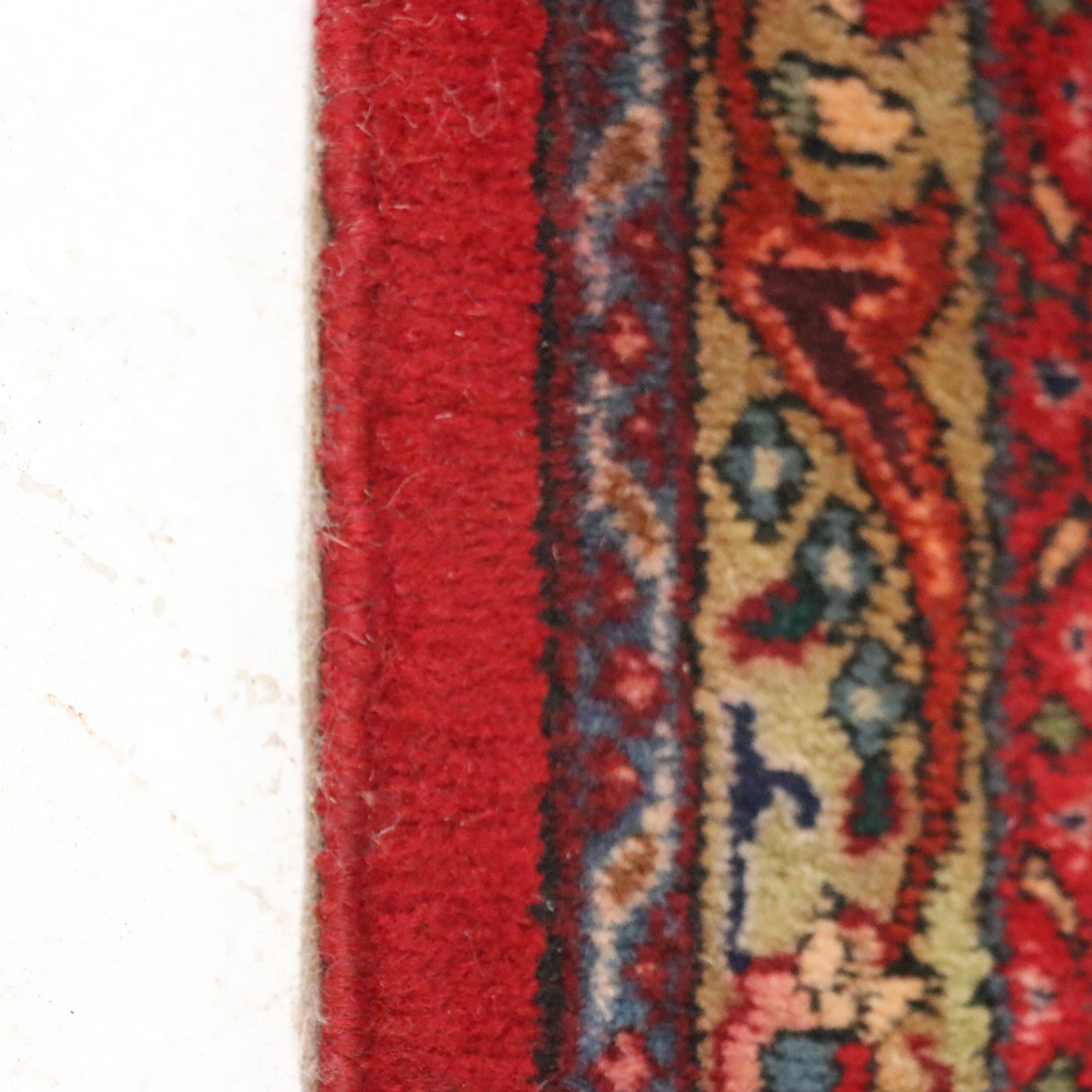 9'8 x 13' Hand-Knotted Persian Mashhad Room-Sized Rug