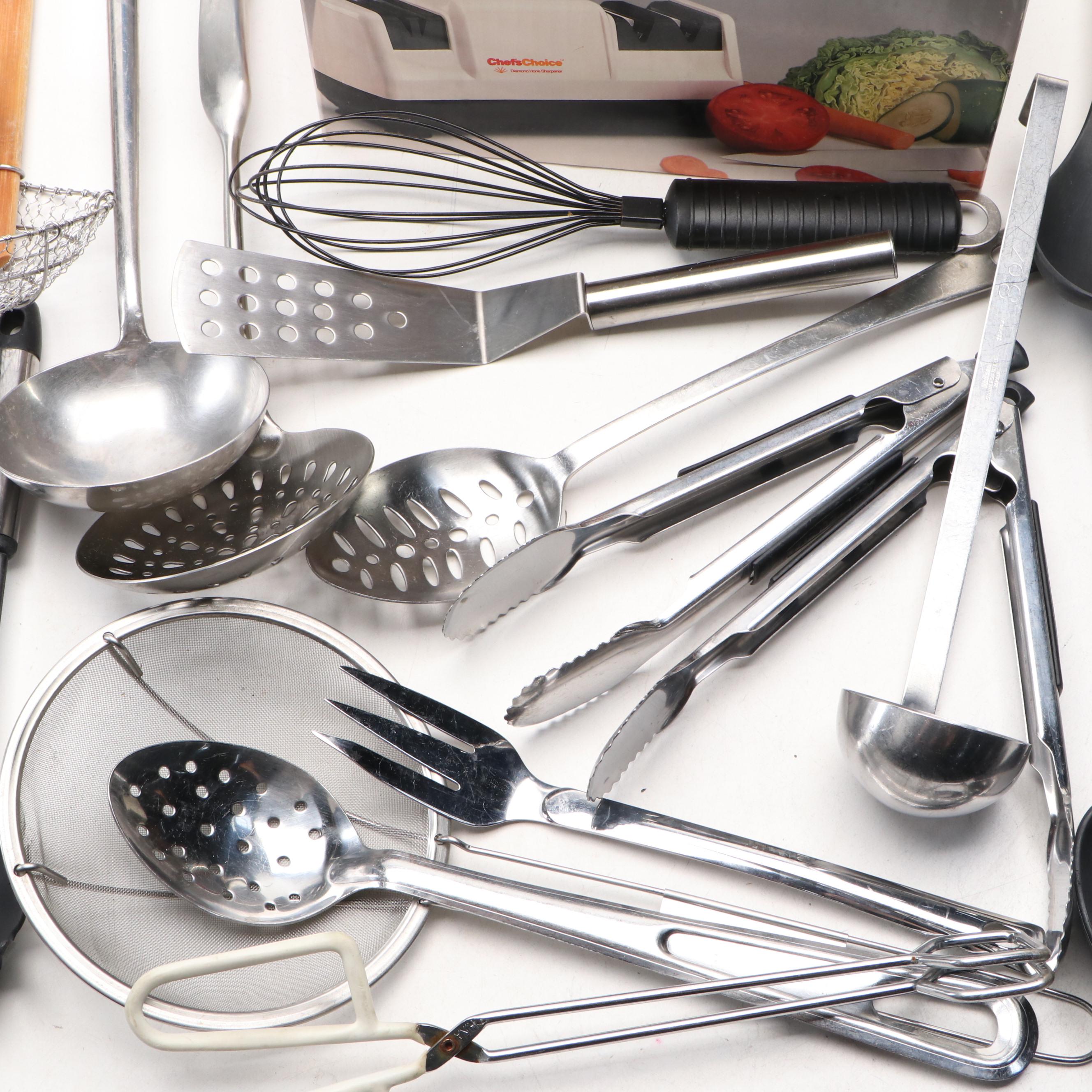 Oster Waffle Iron with Other Small Kitchen Utensils