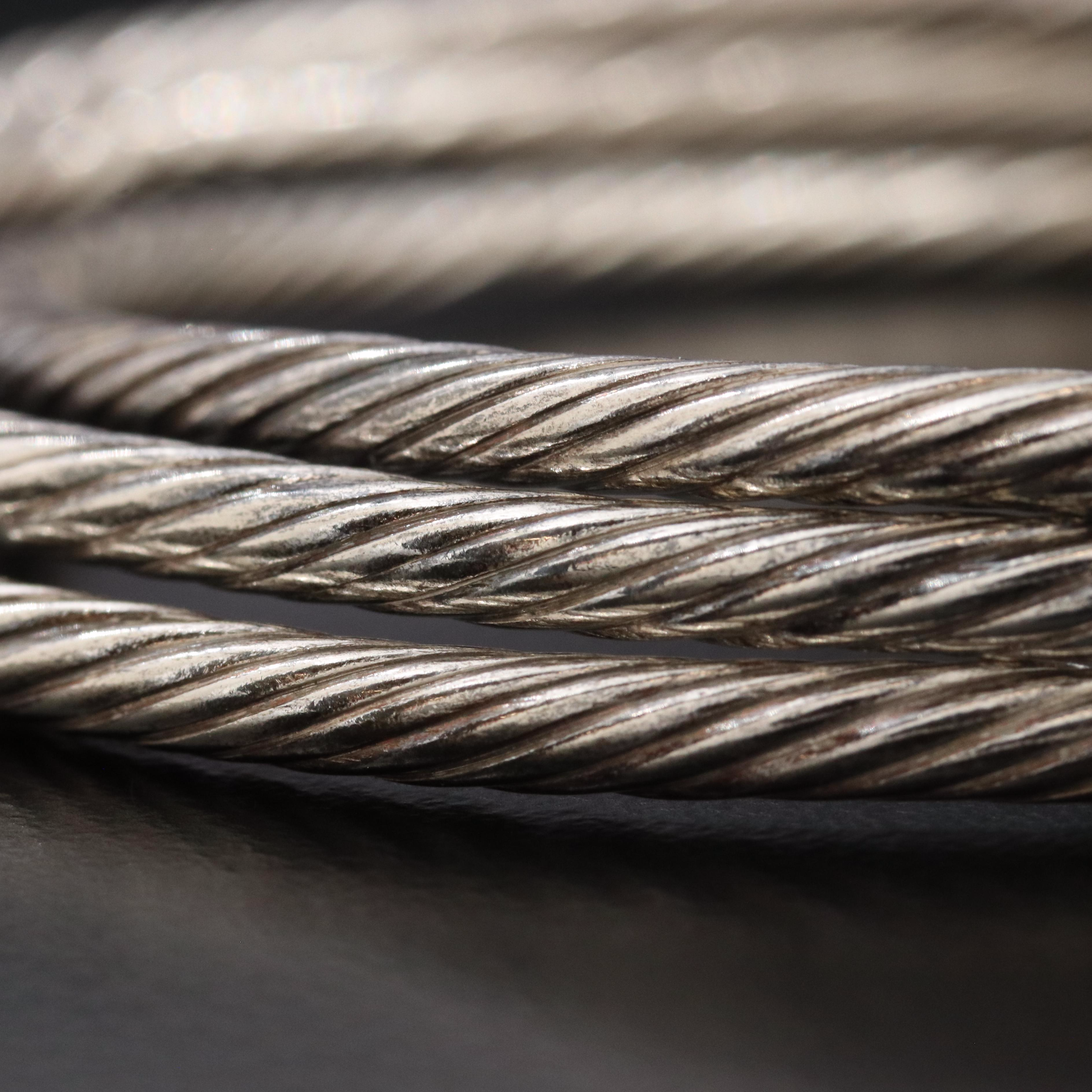 950 Silver Interlocking Bangles