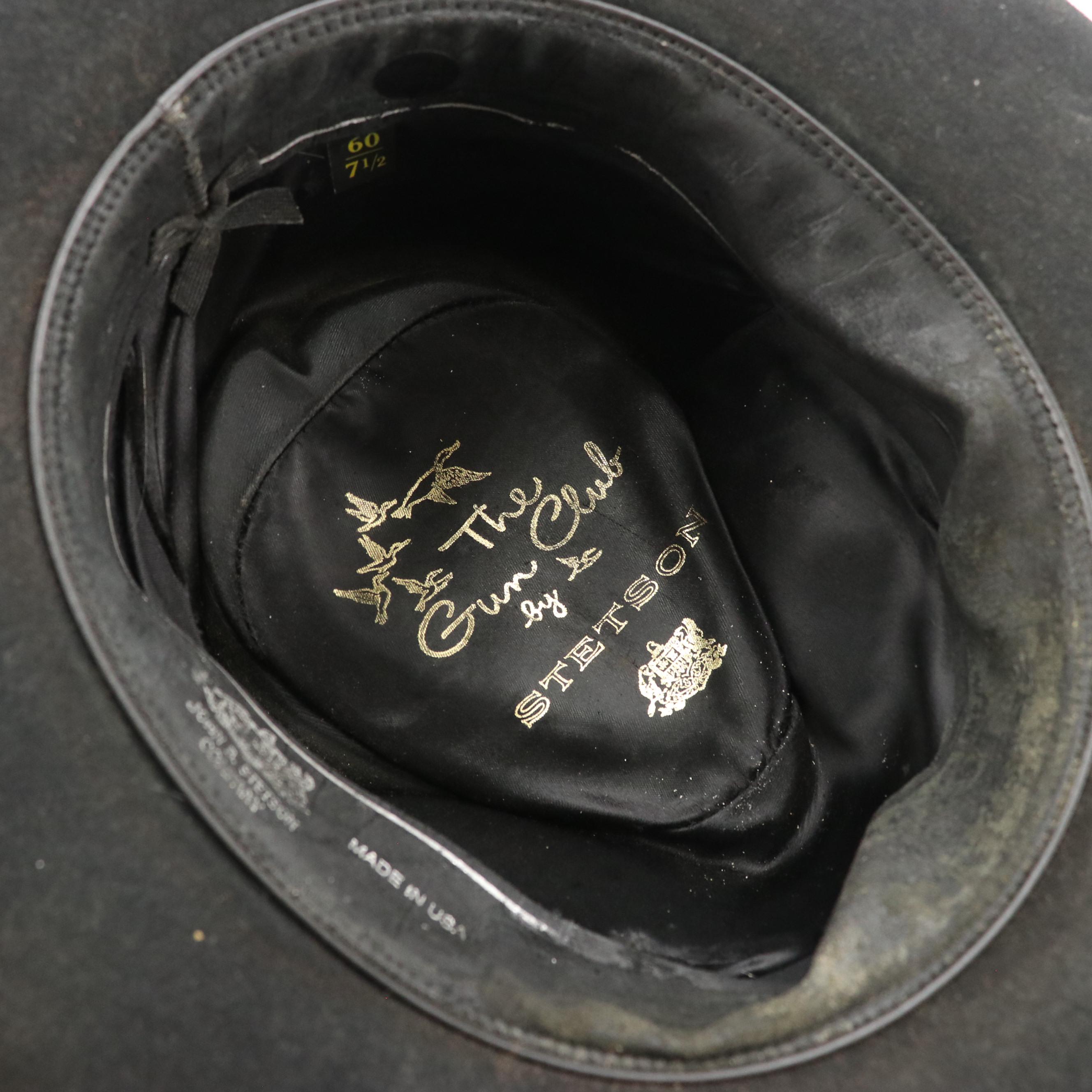 Stetson Gun Club Diamond Jim Fur Felt Western Hat with Hat Box