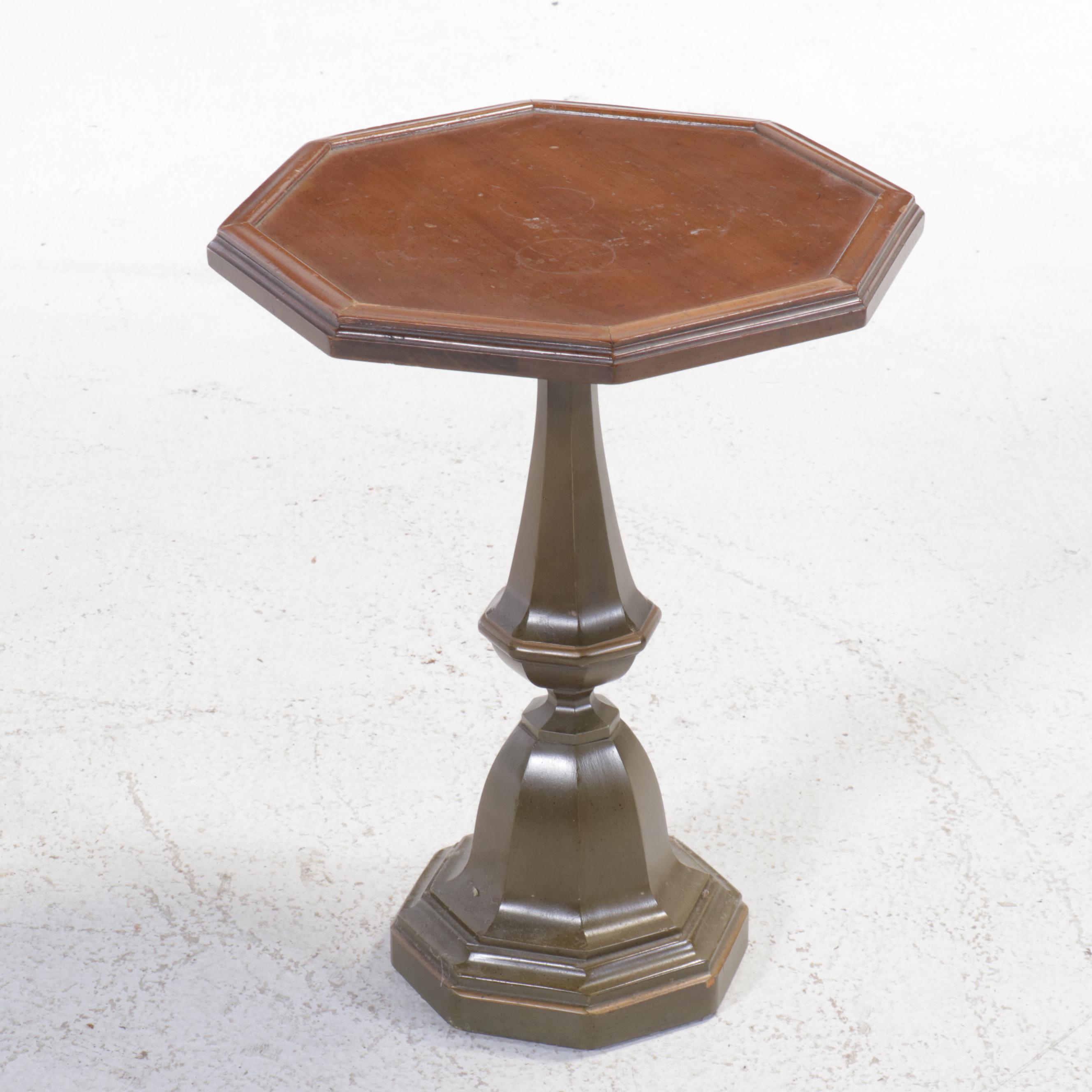 Brandt Chapelwood Collection Octagonal Occasional Table, Mid to Late 20th C.