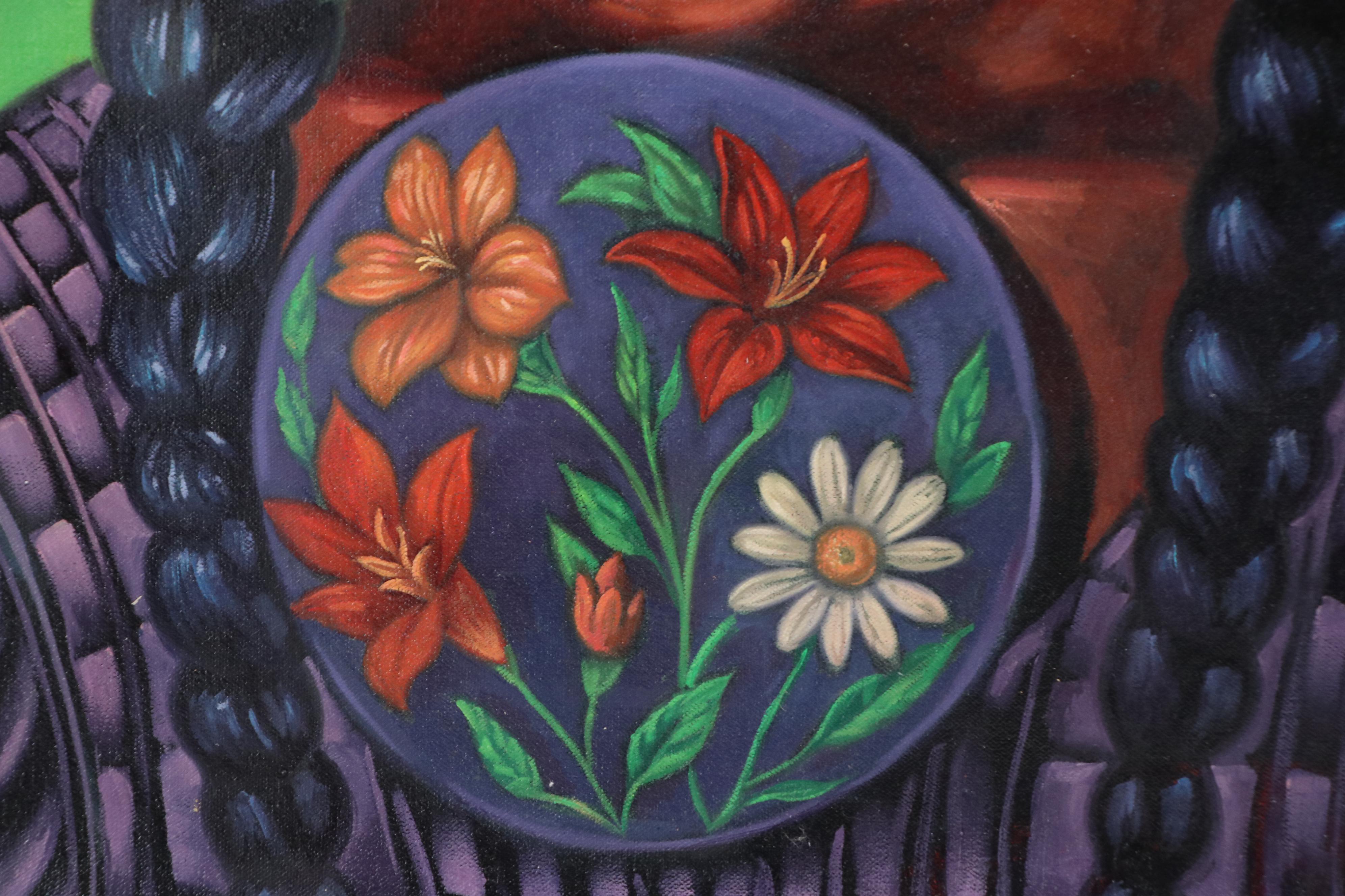 Osmel Almora Miró Oil Painting "Contemporary Afrocentric Figurative," 2025