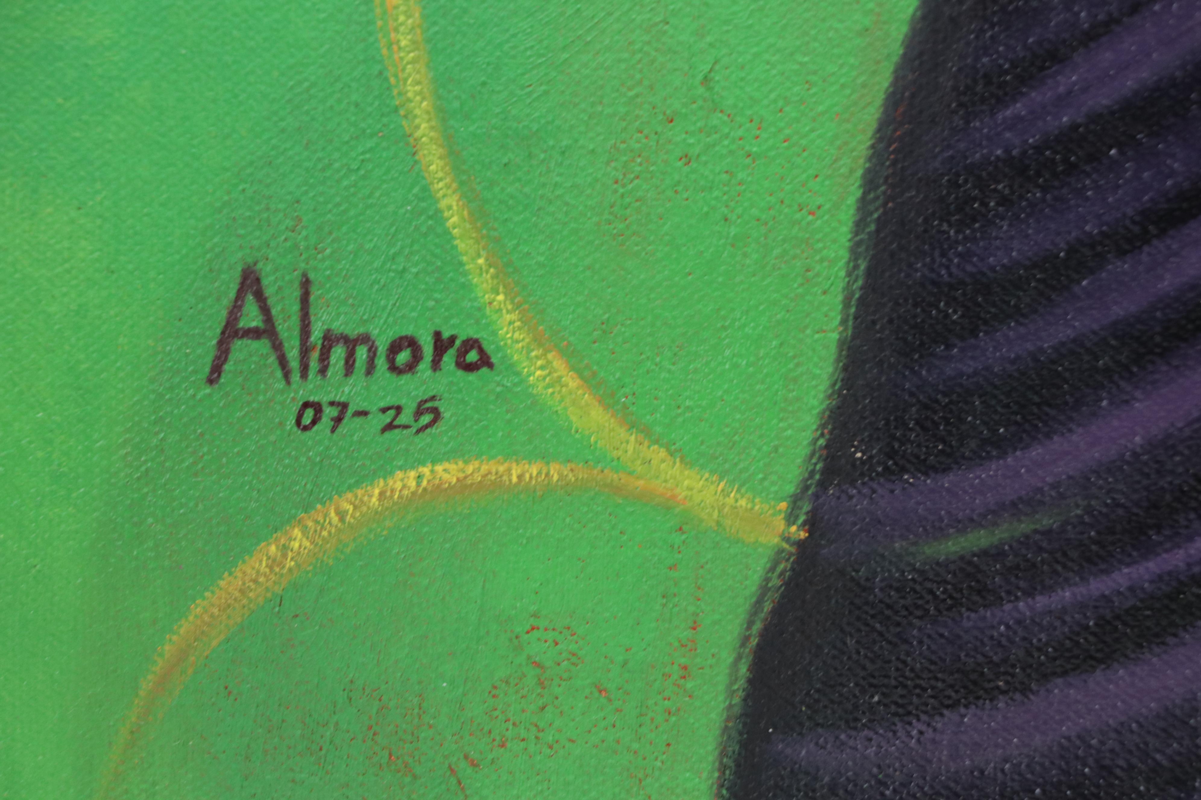 Osmel Almora Miró Oil Painting "Contemporary Afrocentric Figurative," 2025