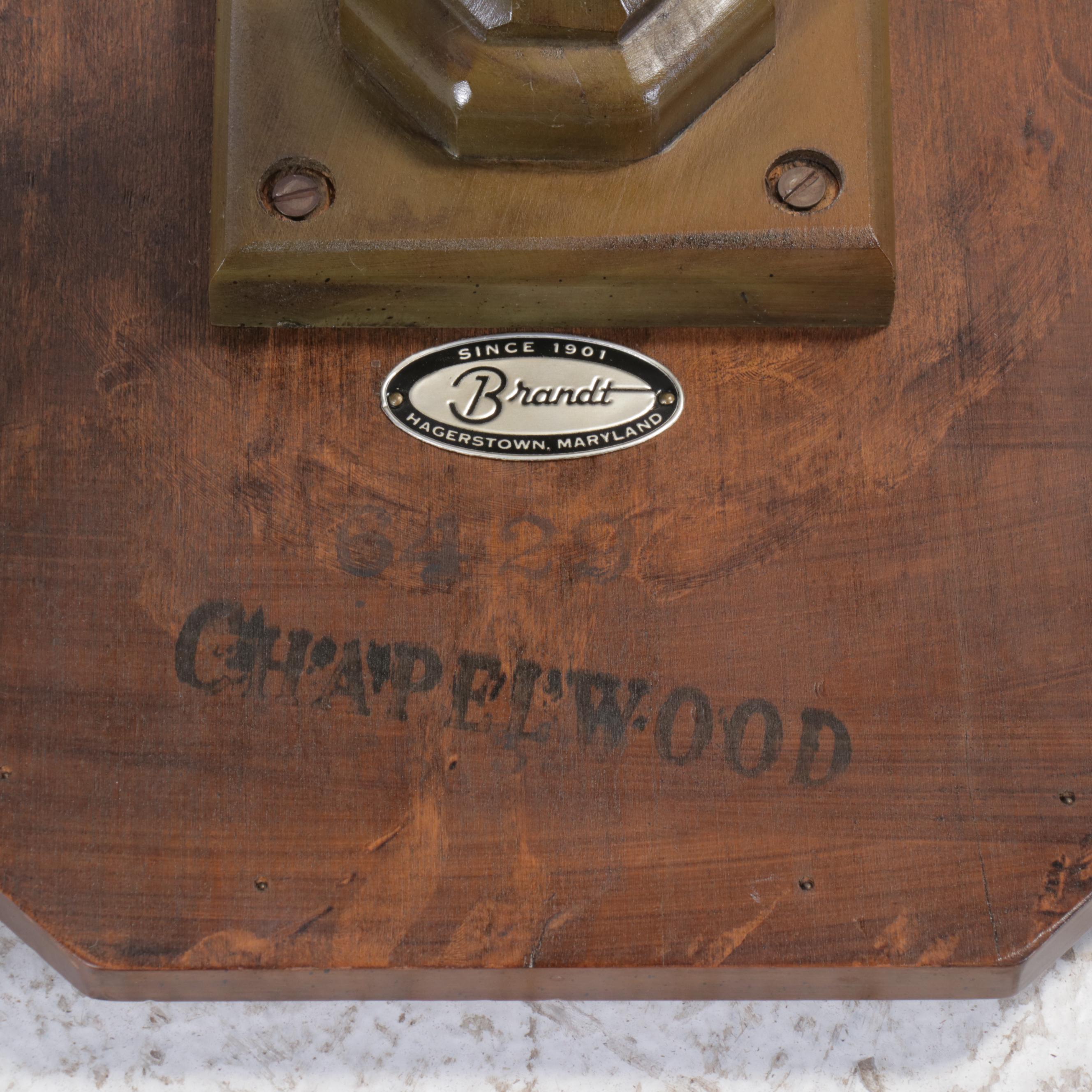 Brandt Chapelwood Collection Octagonal Occasional Table, Mid to Late 20th C.