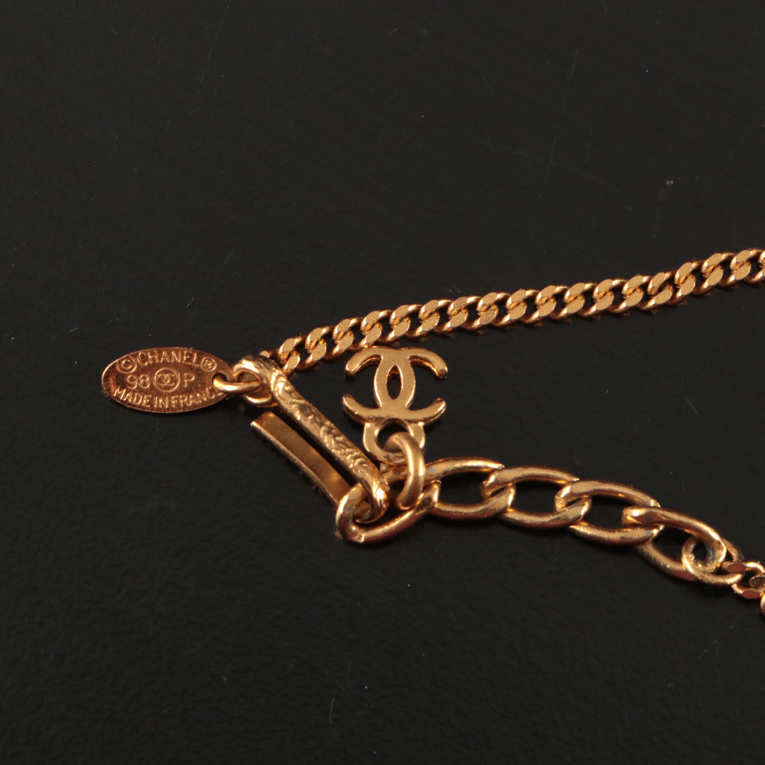 Chanel CC Bead Bracelet