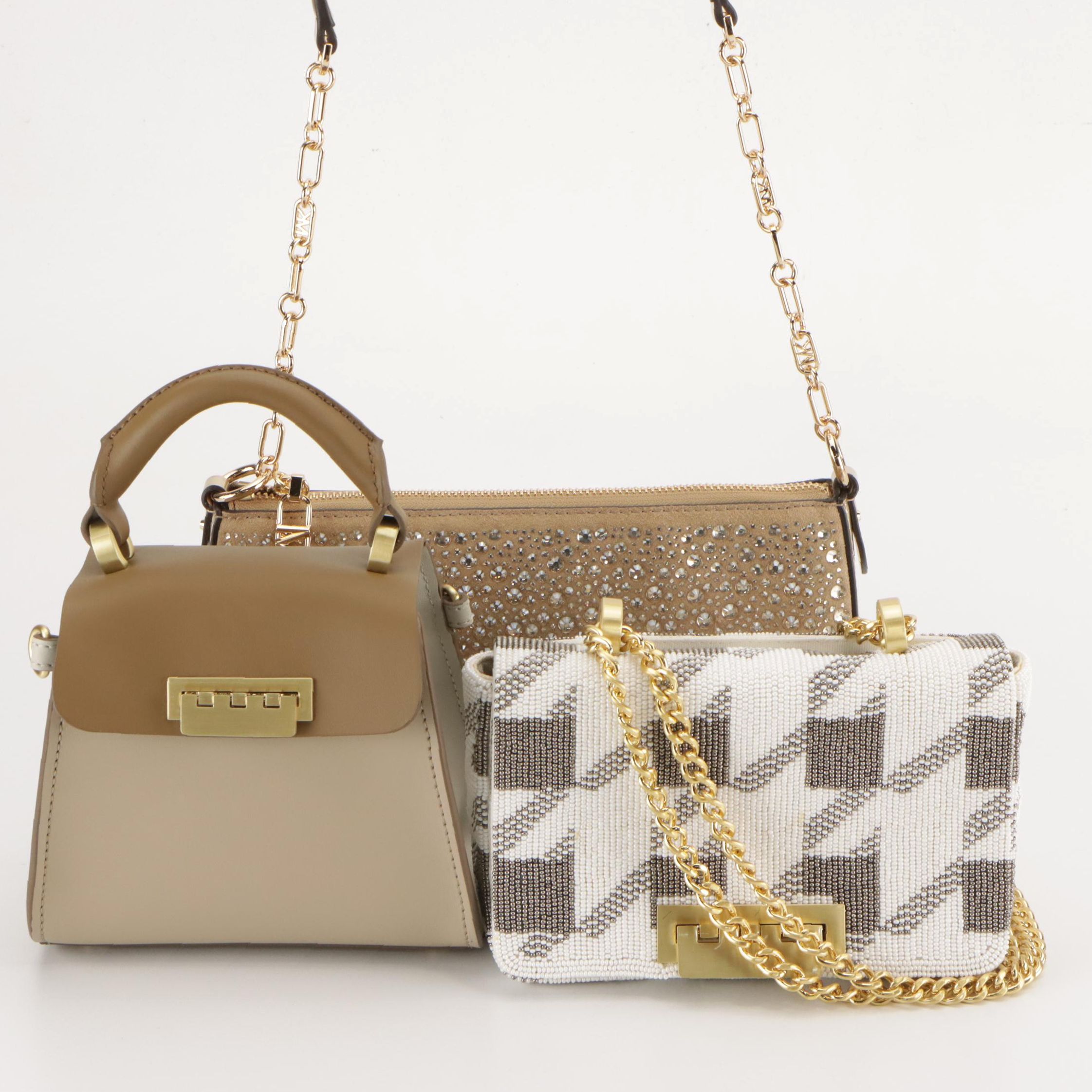 Michael Kors Empire Pochette Bag w/ Zac Posen Eartha Two-Way and Earthette Bag