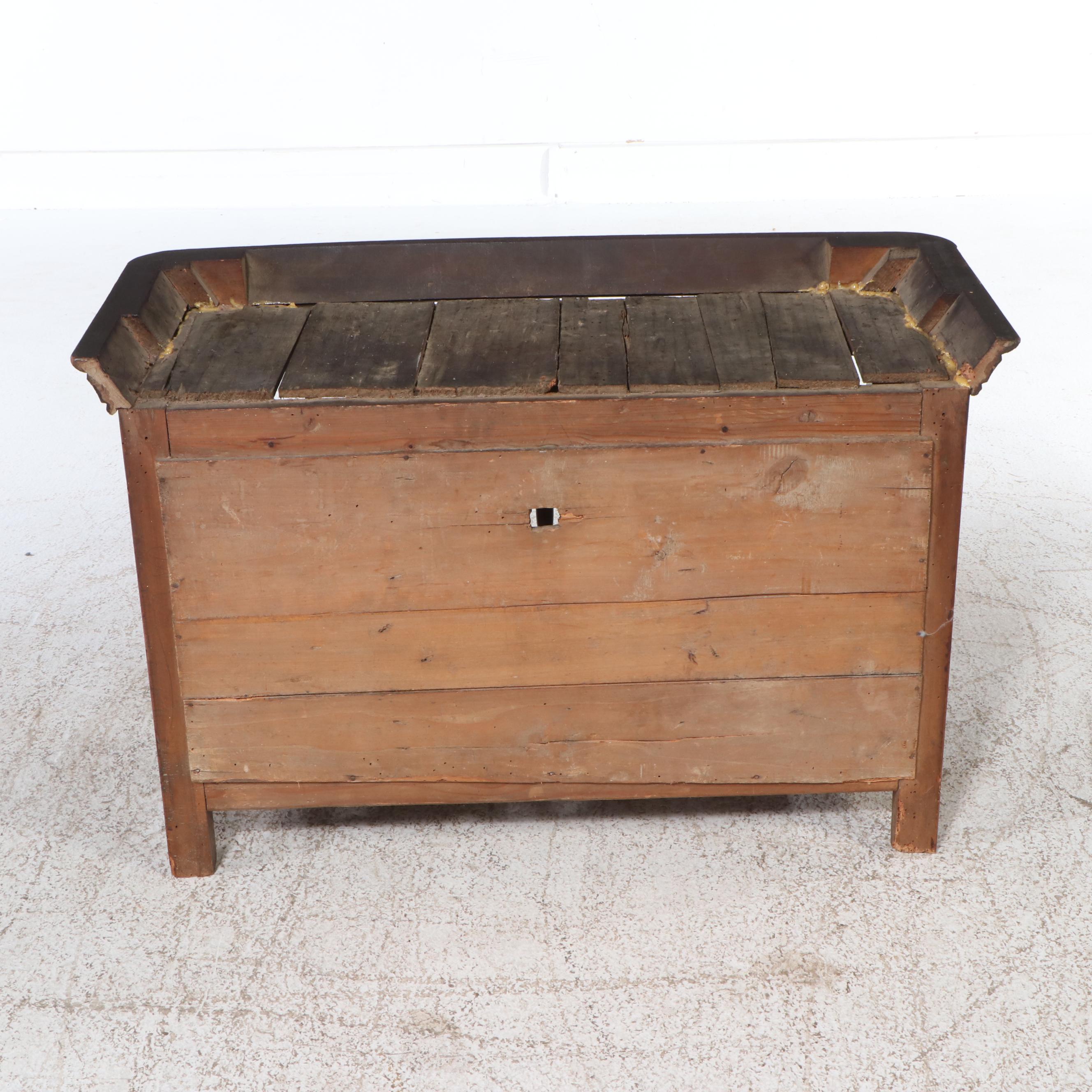 French Louis Philippe Style Walnut Panettiere, 19th Century