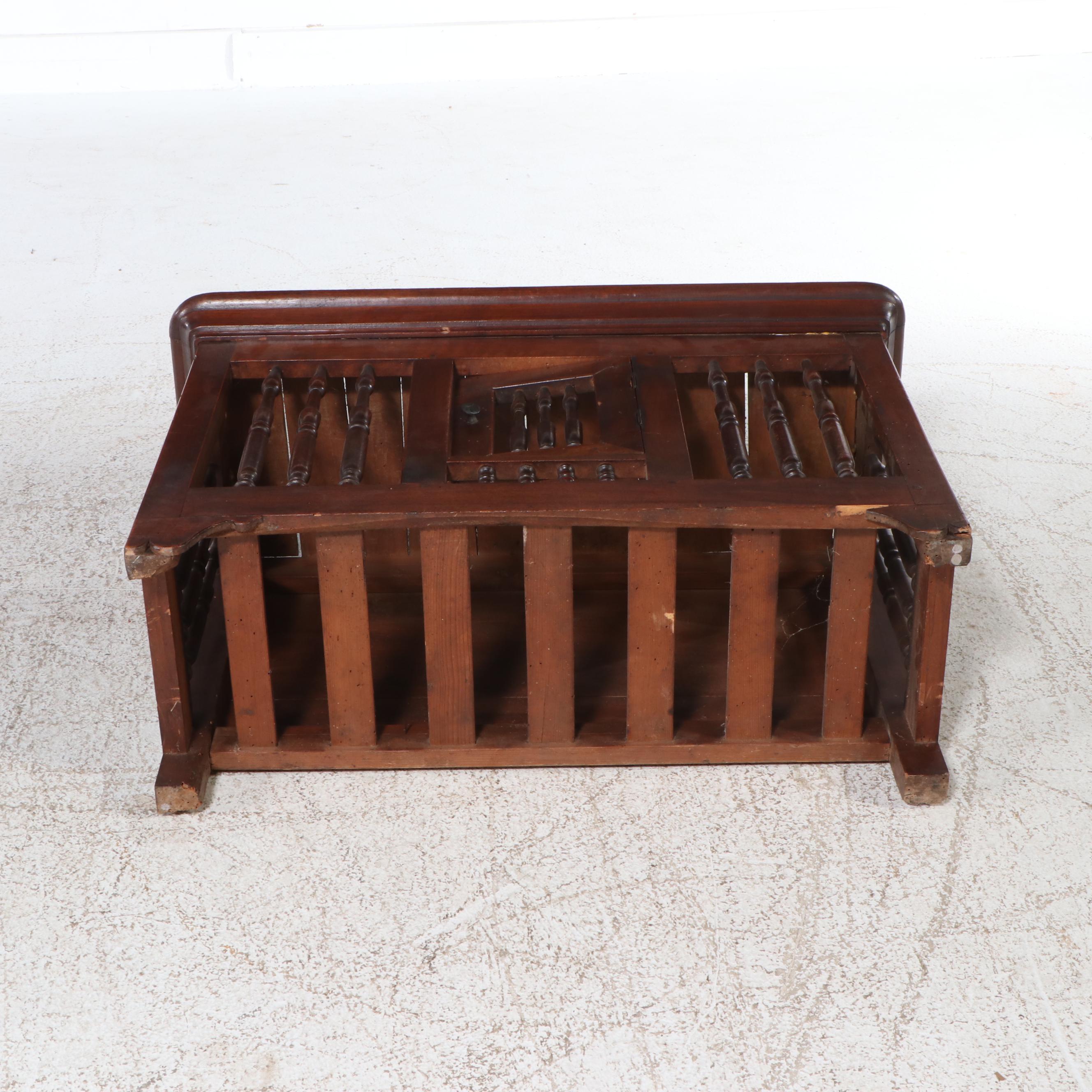 French Louis Philippe Style Walnut Panettiere, 19th Century