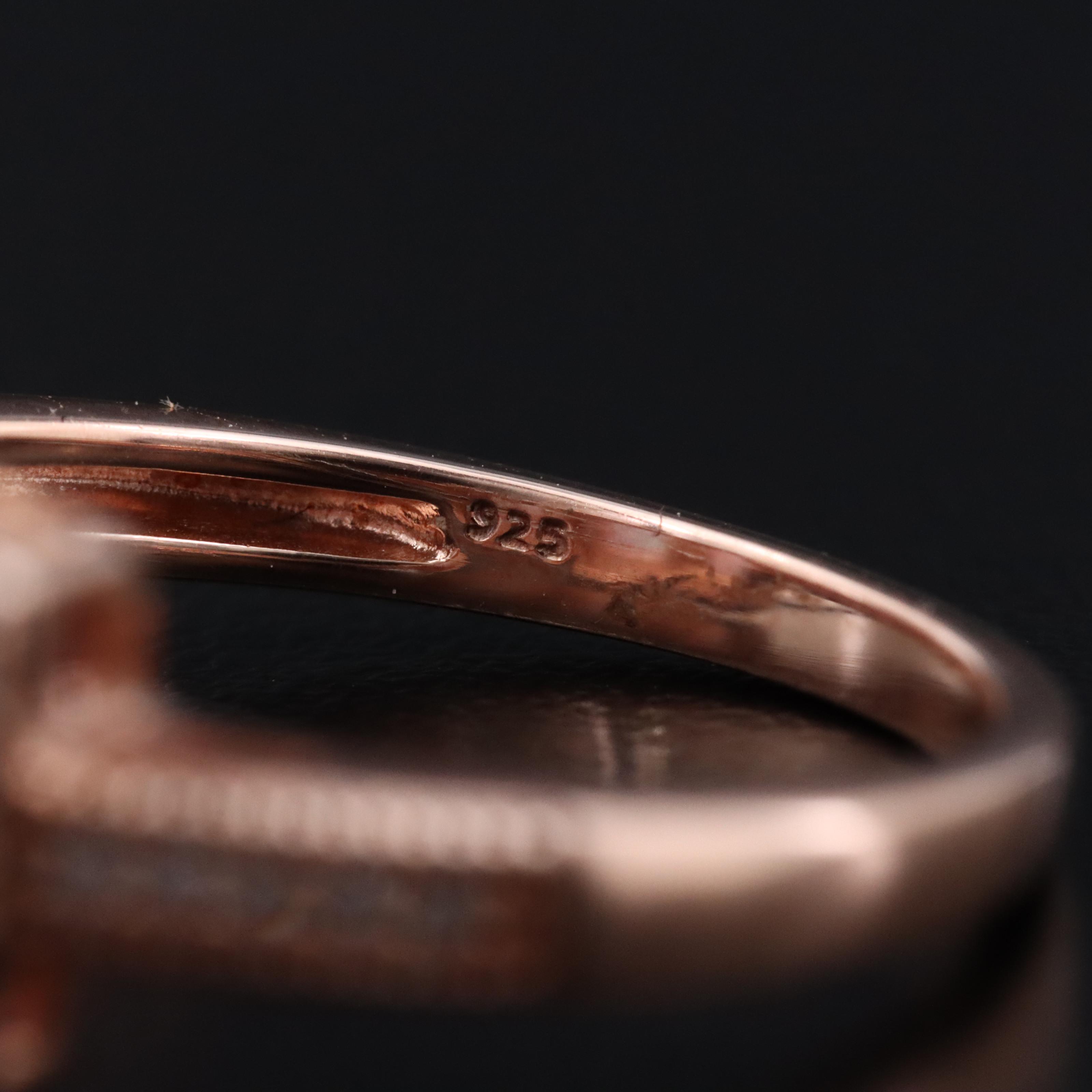 Sterling Opal and White Sapphire Ring