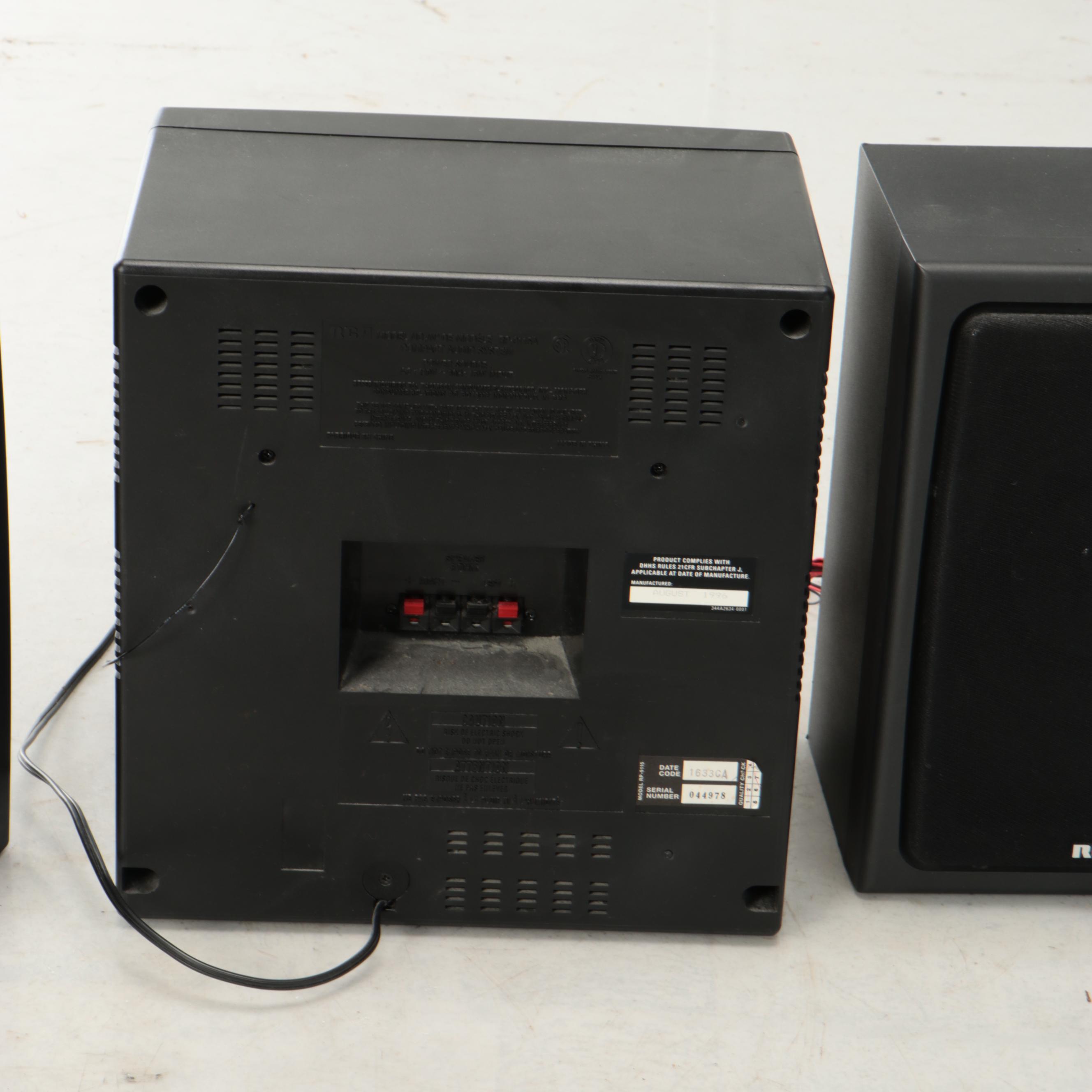 RCA RP-9115 Audio Player with Speakers