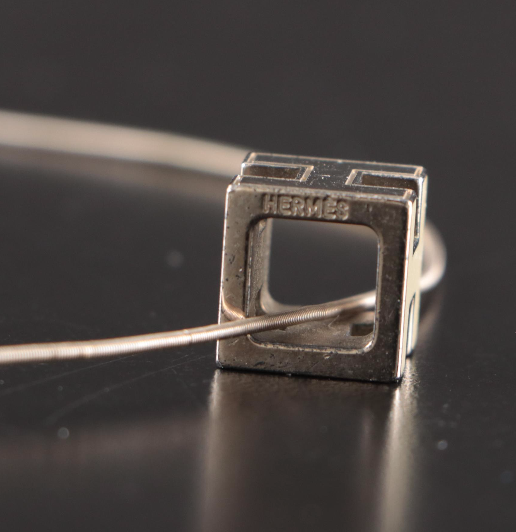 Hermès Cage d'H Pendant Necklace