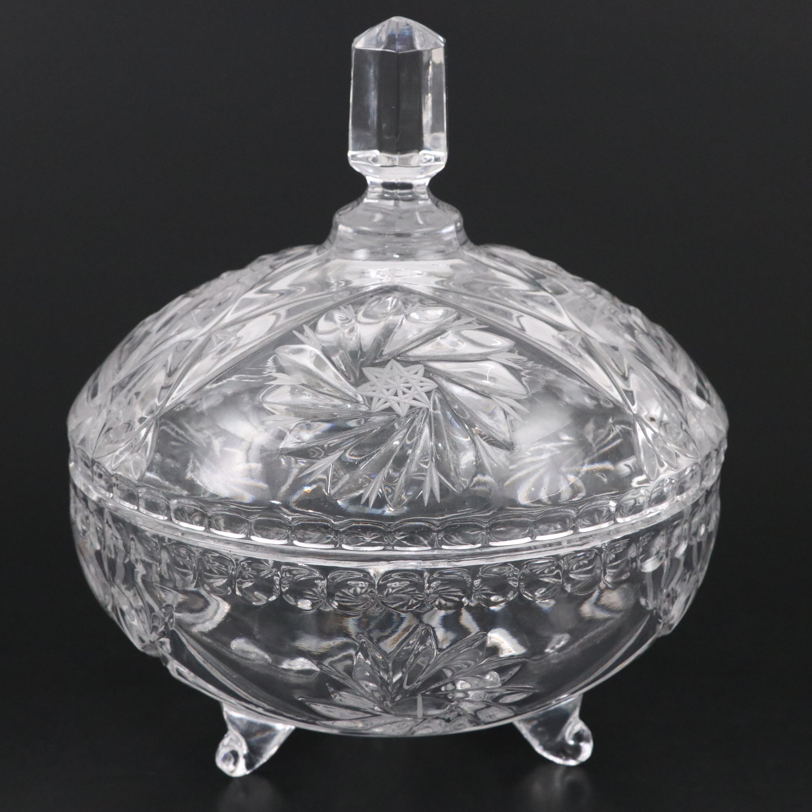 American Brilliant Style Cut Glass and Other Bowls and Candy Dish