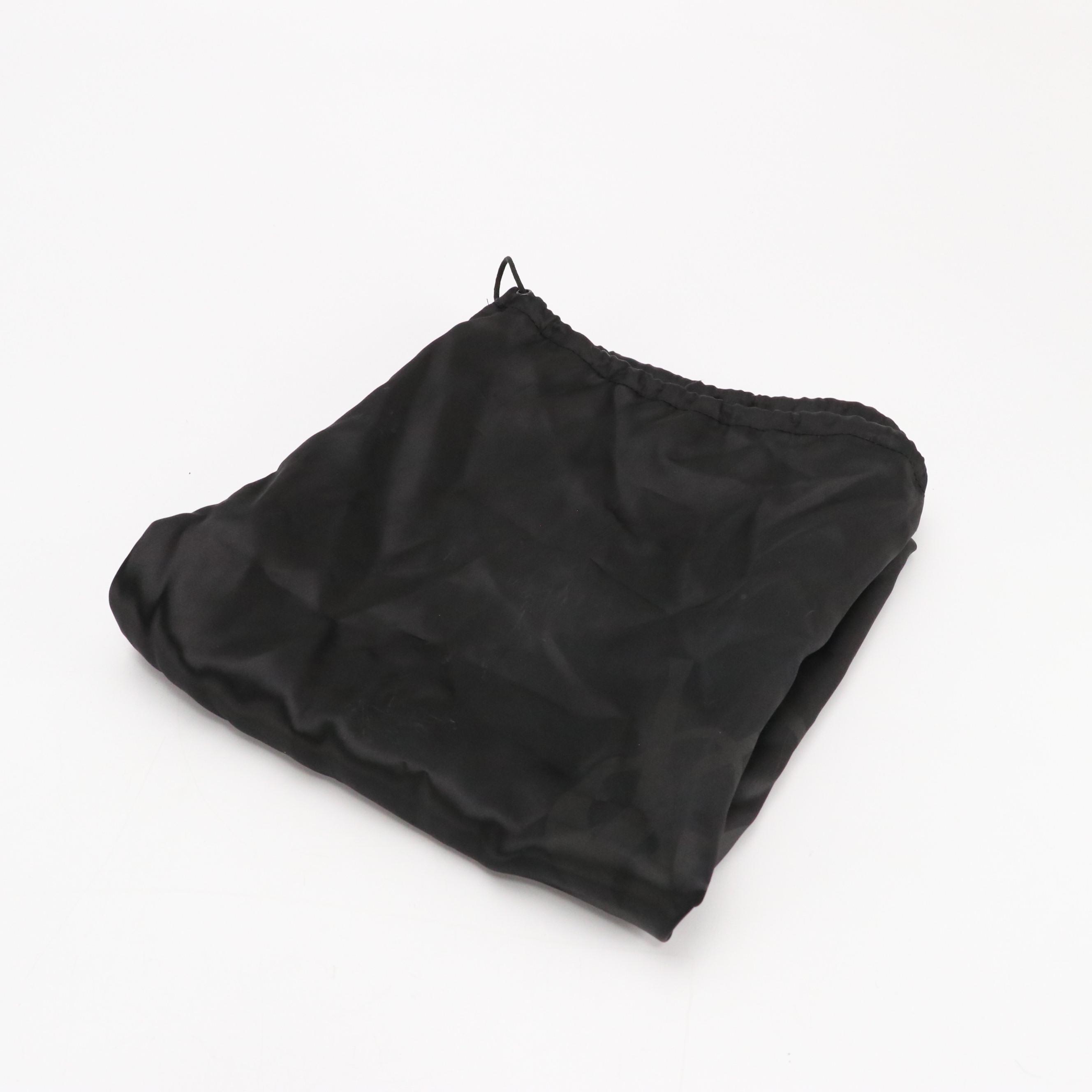 Yves Saint Laurent Kahala Velvet YSL Tote Bag in Dark Canvas and Leather Trim