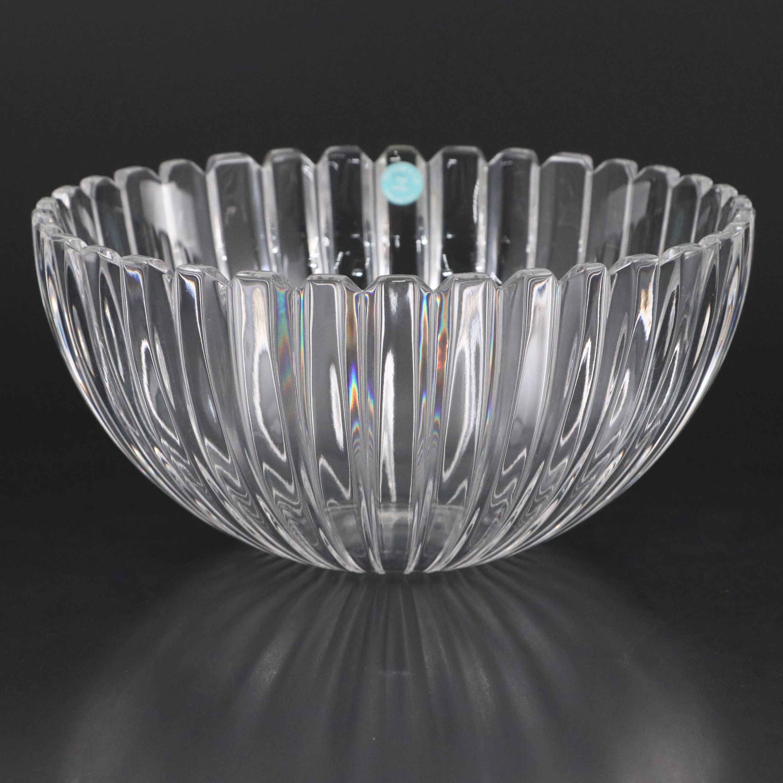 Tiffany & Co. "Vertical" Crystal Bowl