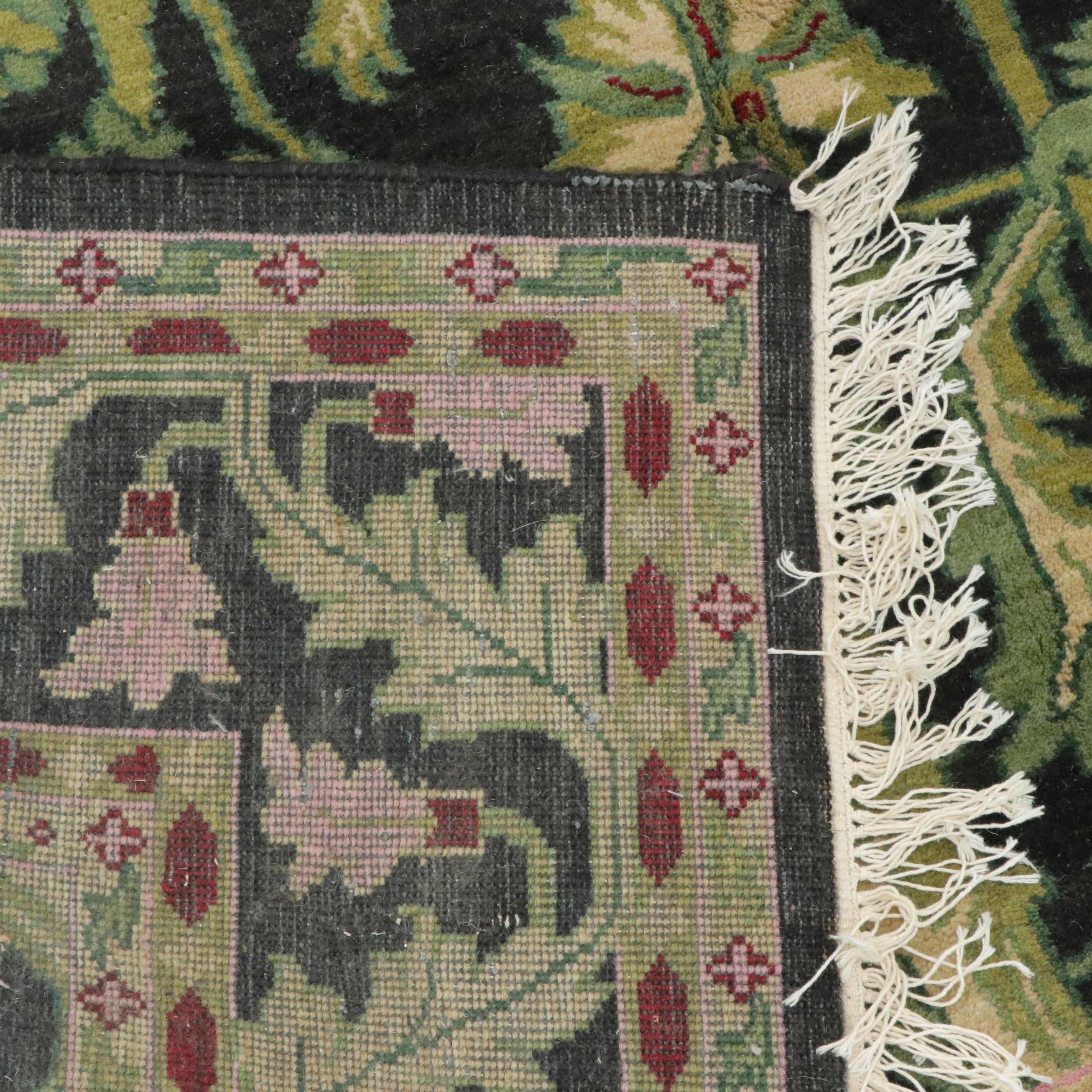 8'1 x 10'7 Hand-Knotted Indian Area Rug