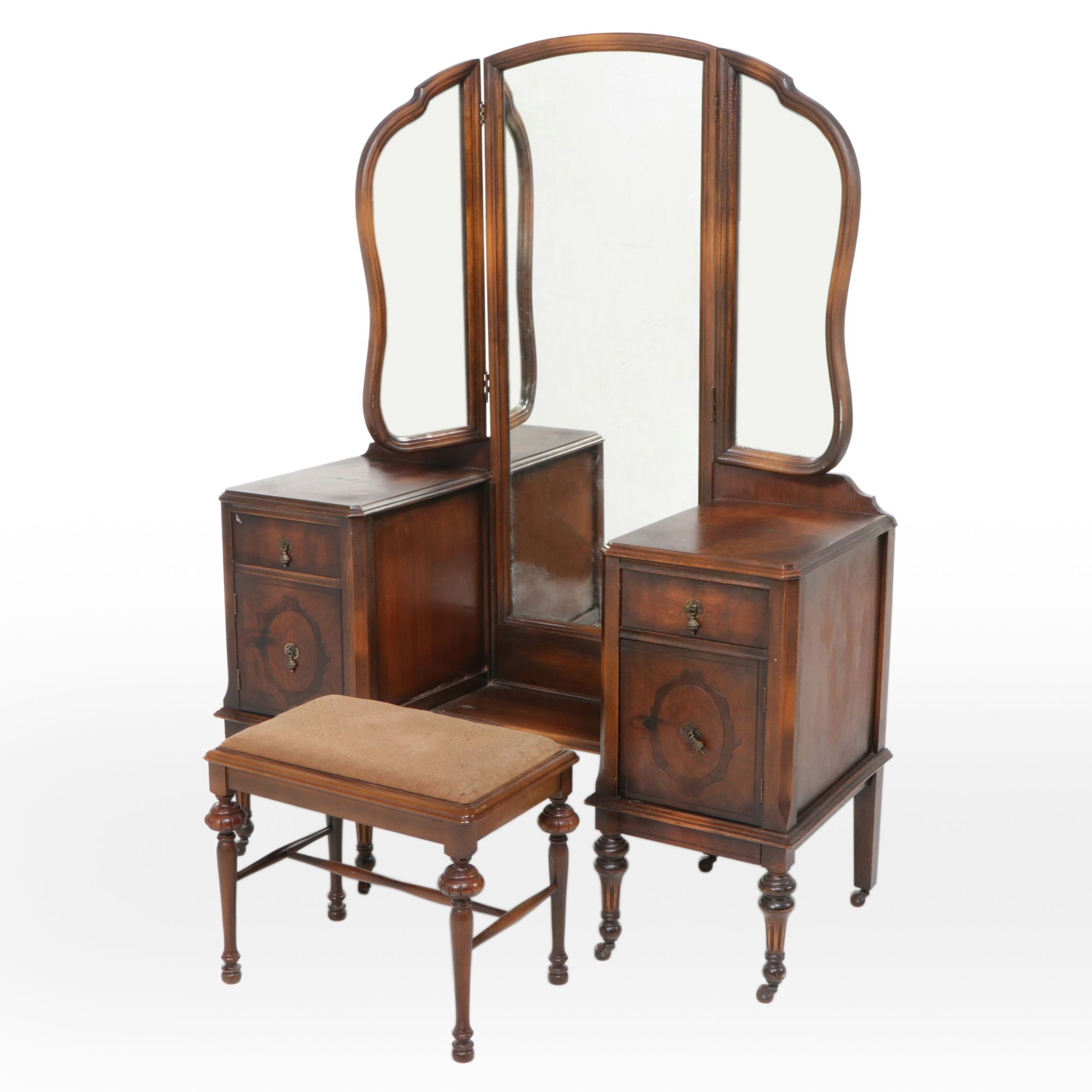 The Tennenbaum Company Edwardian Style Vanity and Stool