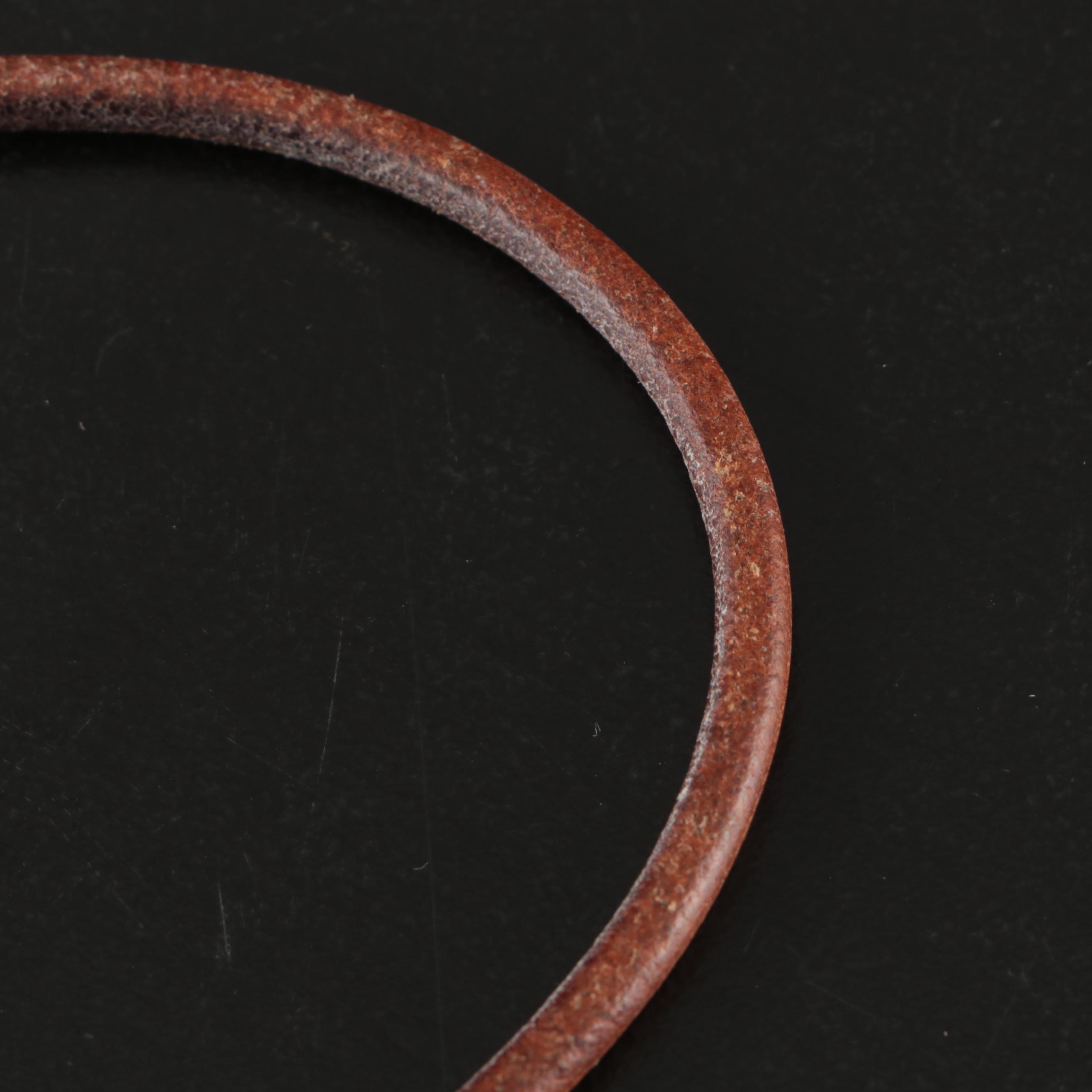 Hermès Jumbo Hook Double Tour Leather Wrap Bracelet