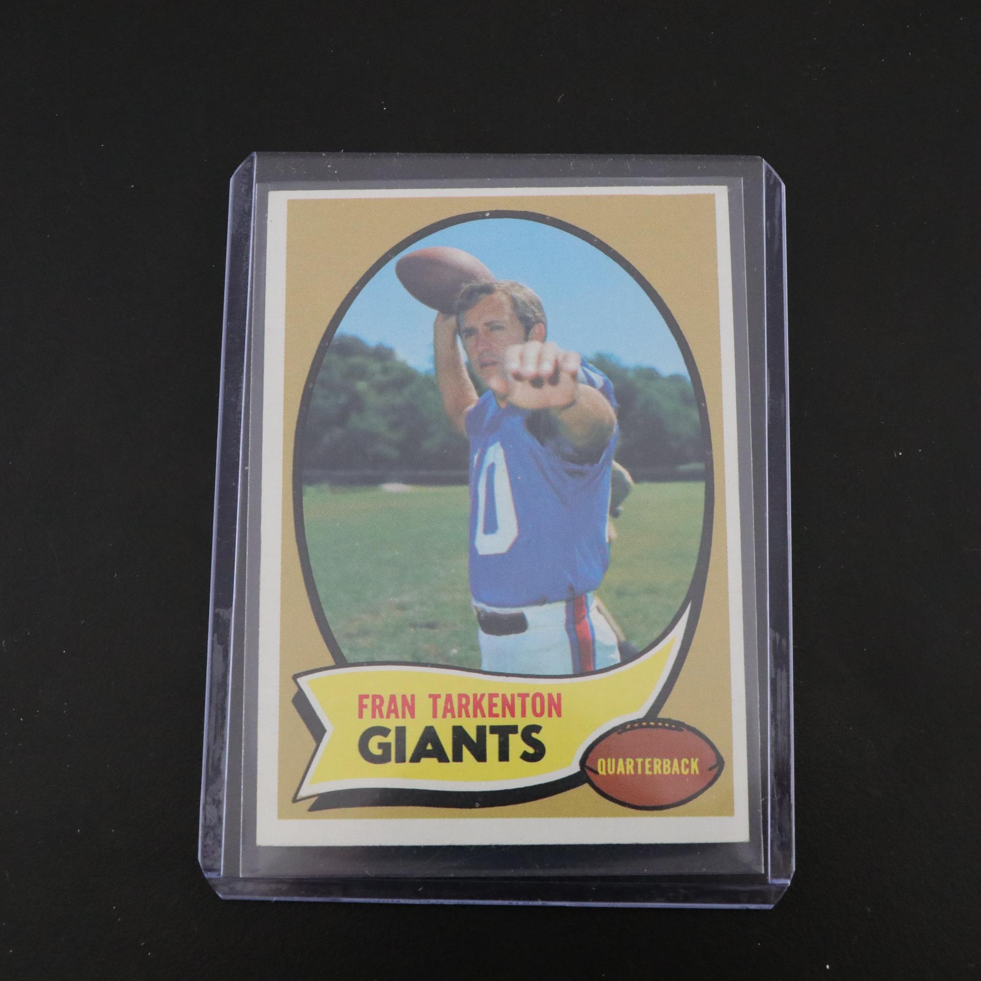 Bart Starr, Fran Tarkenton, and Other Topps Football Trading Cards