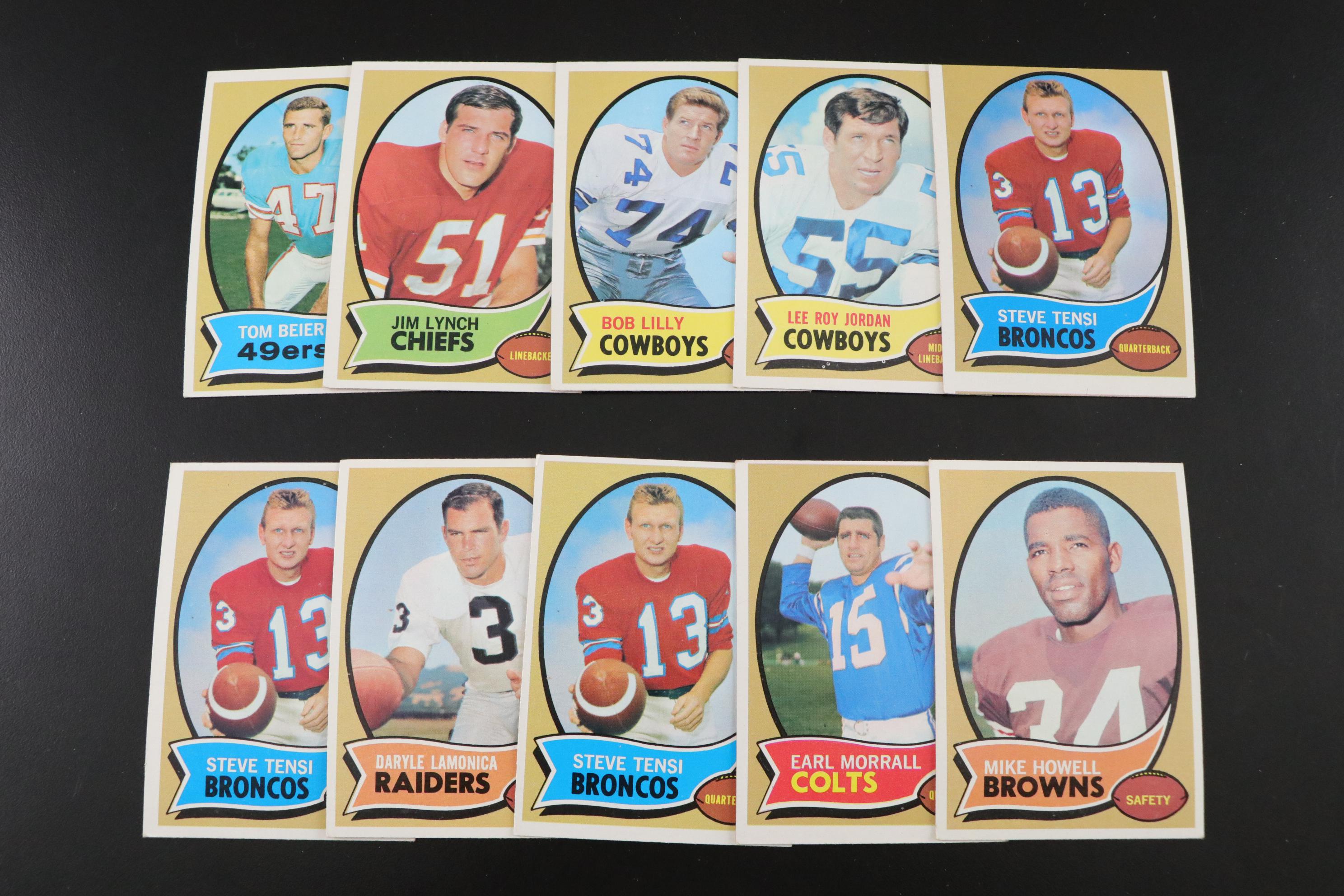Bart Starr, Fran Tarkenton, and Other Topps Football Trading Cards