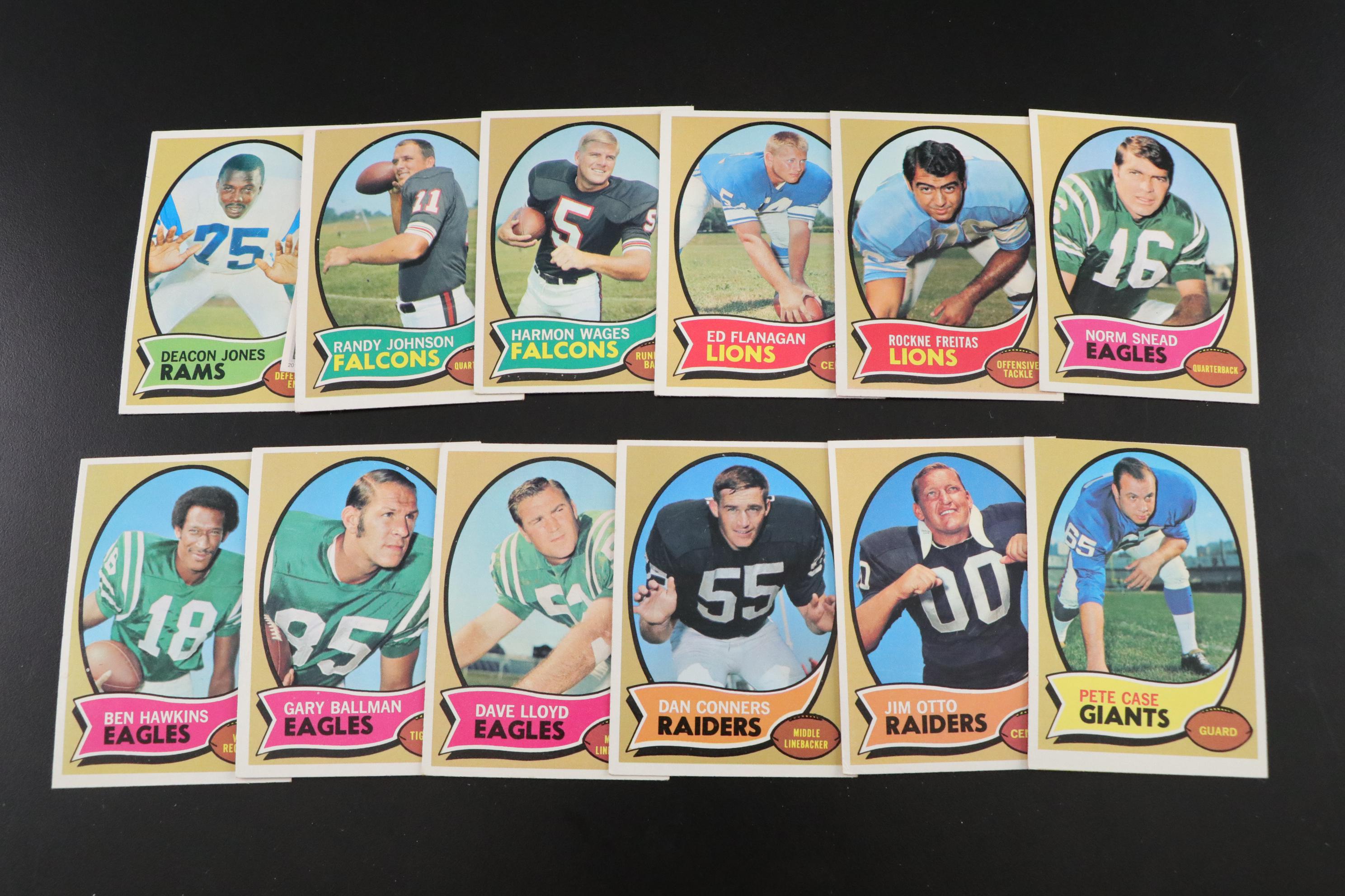 Bart Starr, Fran Tarkenton, and Other Topps Football Trading Cards
