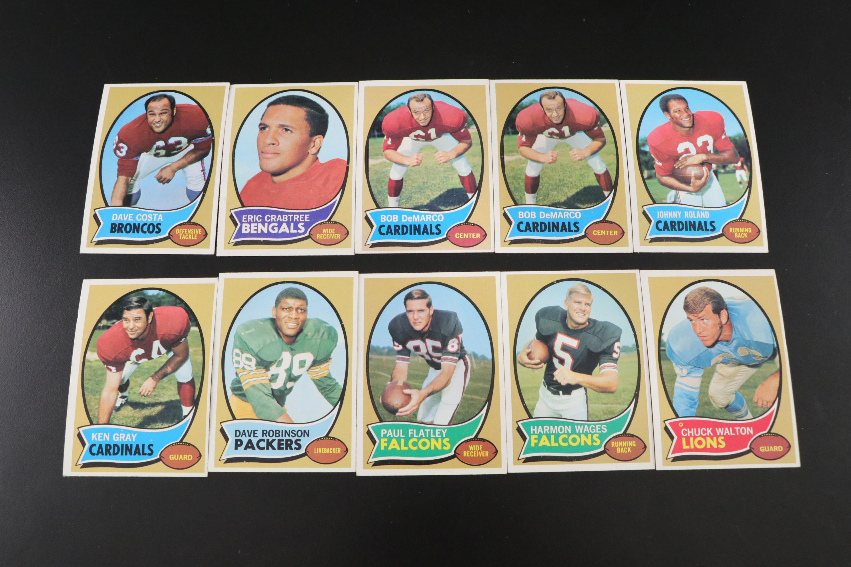 Bart Starr, Fran Tarkenton, and Other Topps Football Trading Cards