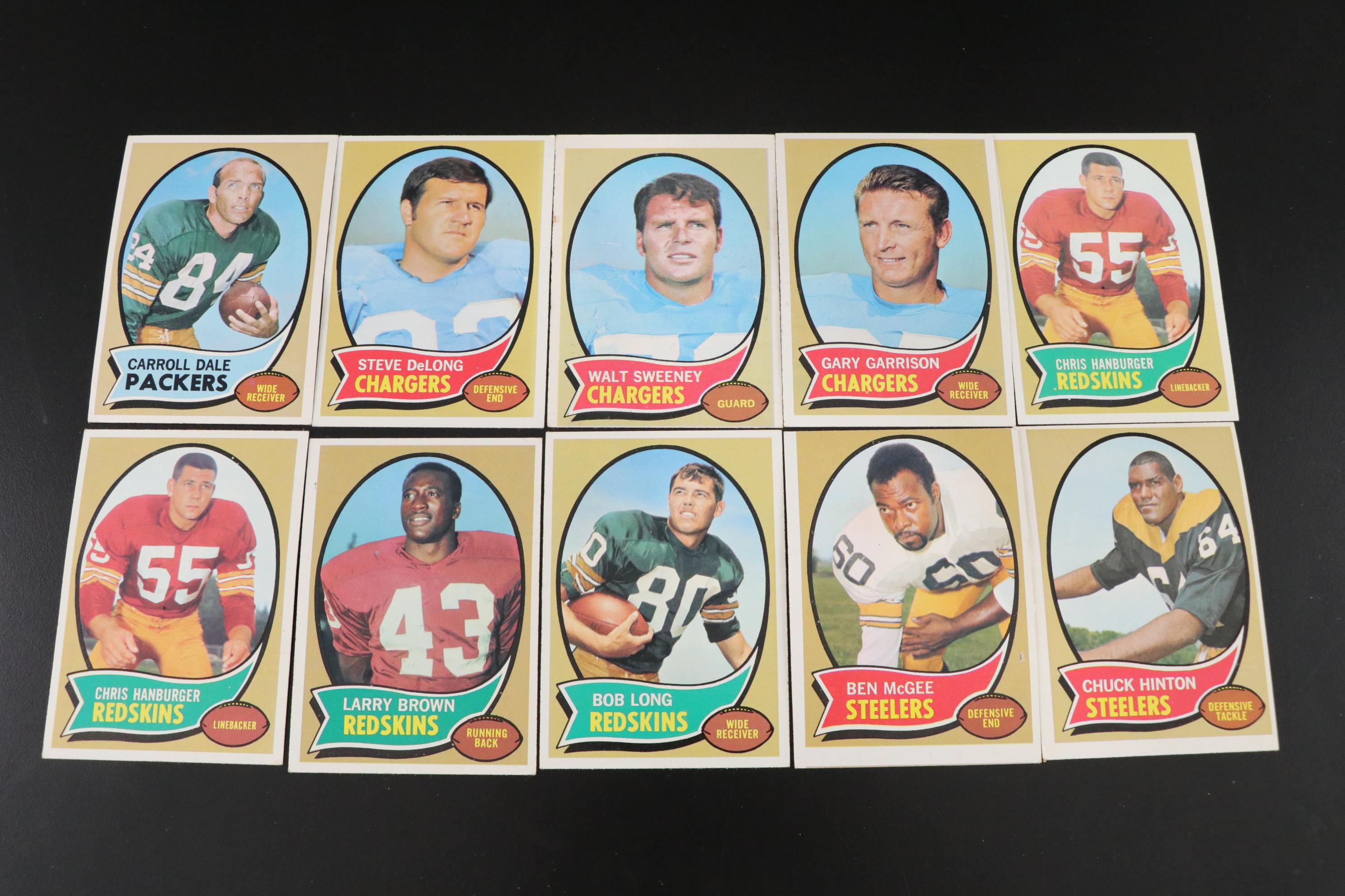 Bart Starr, Fran Tarkenton, and Other Topps Football Trading Cards