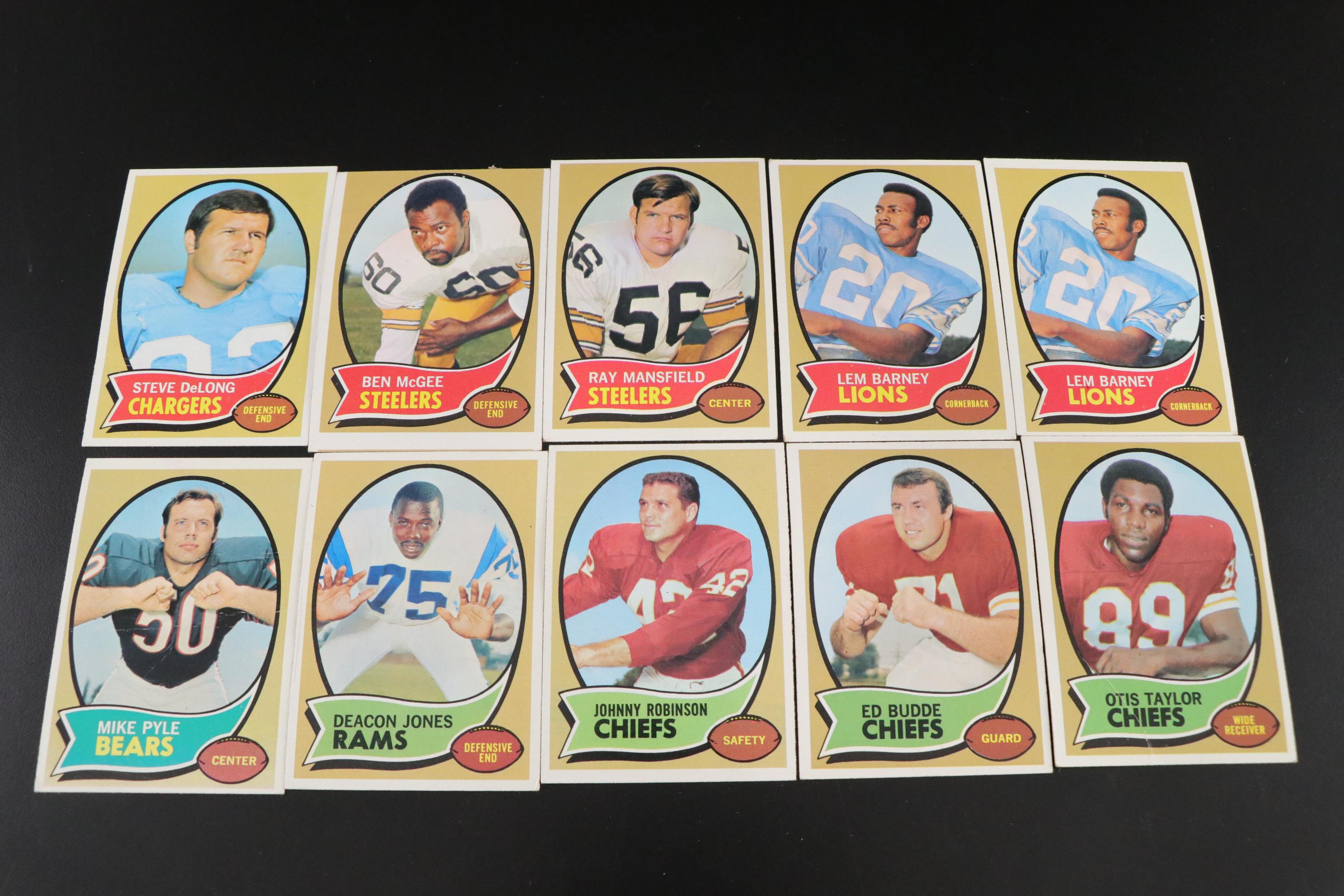 Bart Starr, Fran Tarkenton, and Other Topps Football Trading Cards