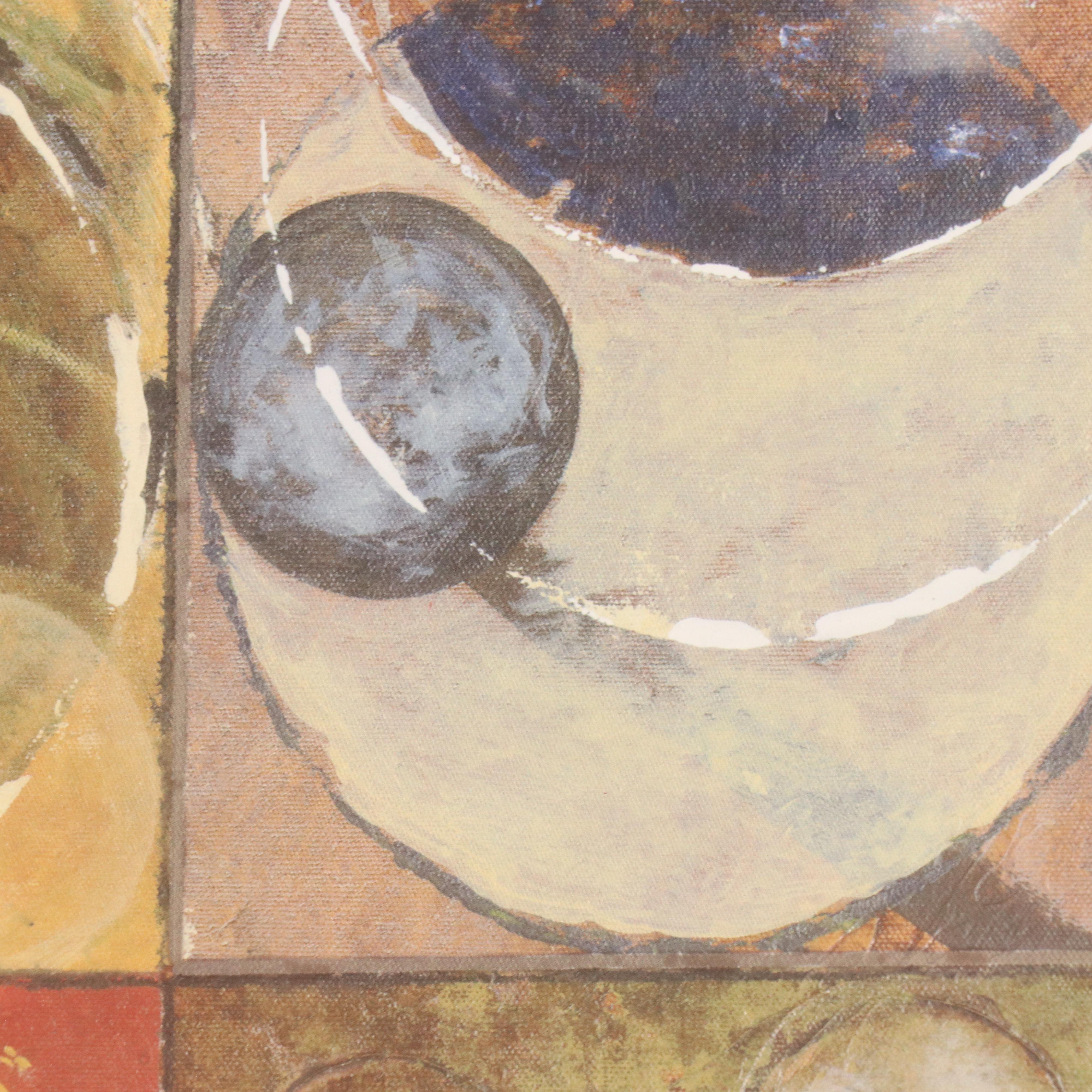 Abstract Offset Lithograph After Jenny Siekmann "Waning Moons" 21st Century