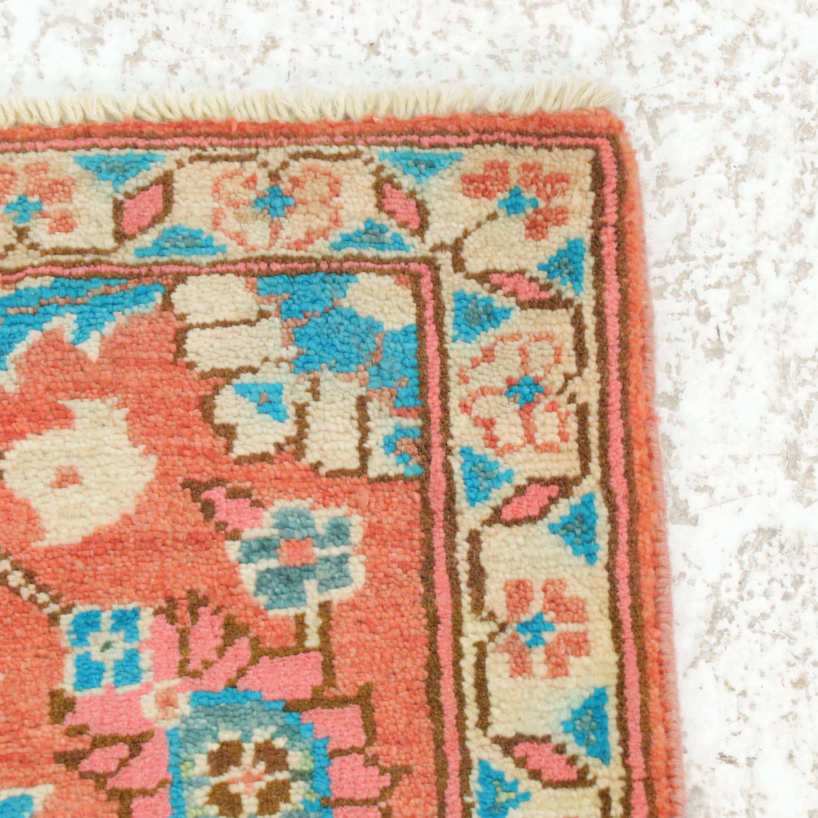 2'1 x 3' Hand-Knotted Afghan Kazak Accent Rug