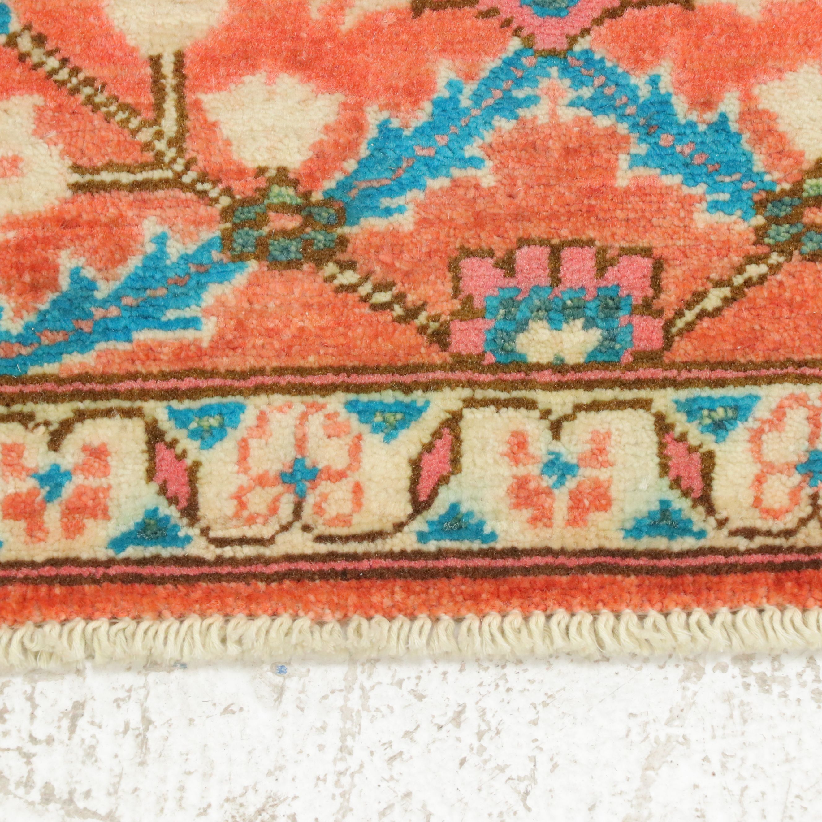 2'1 x 3' Hand-Knotted Afghan Kazak Accent Rug