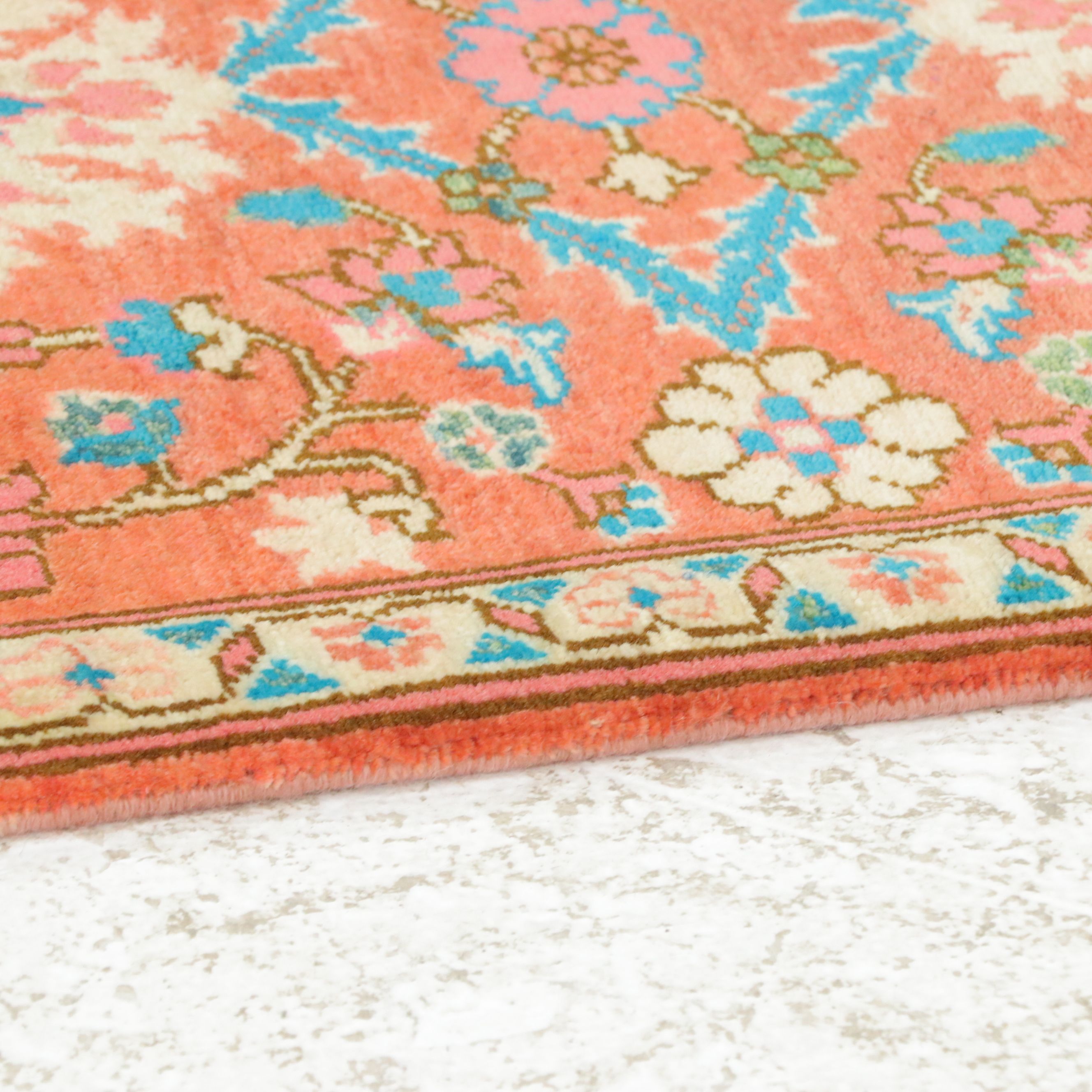 2'1 x 3' Hand-Knotted Afghan Kazak Accent Rug