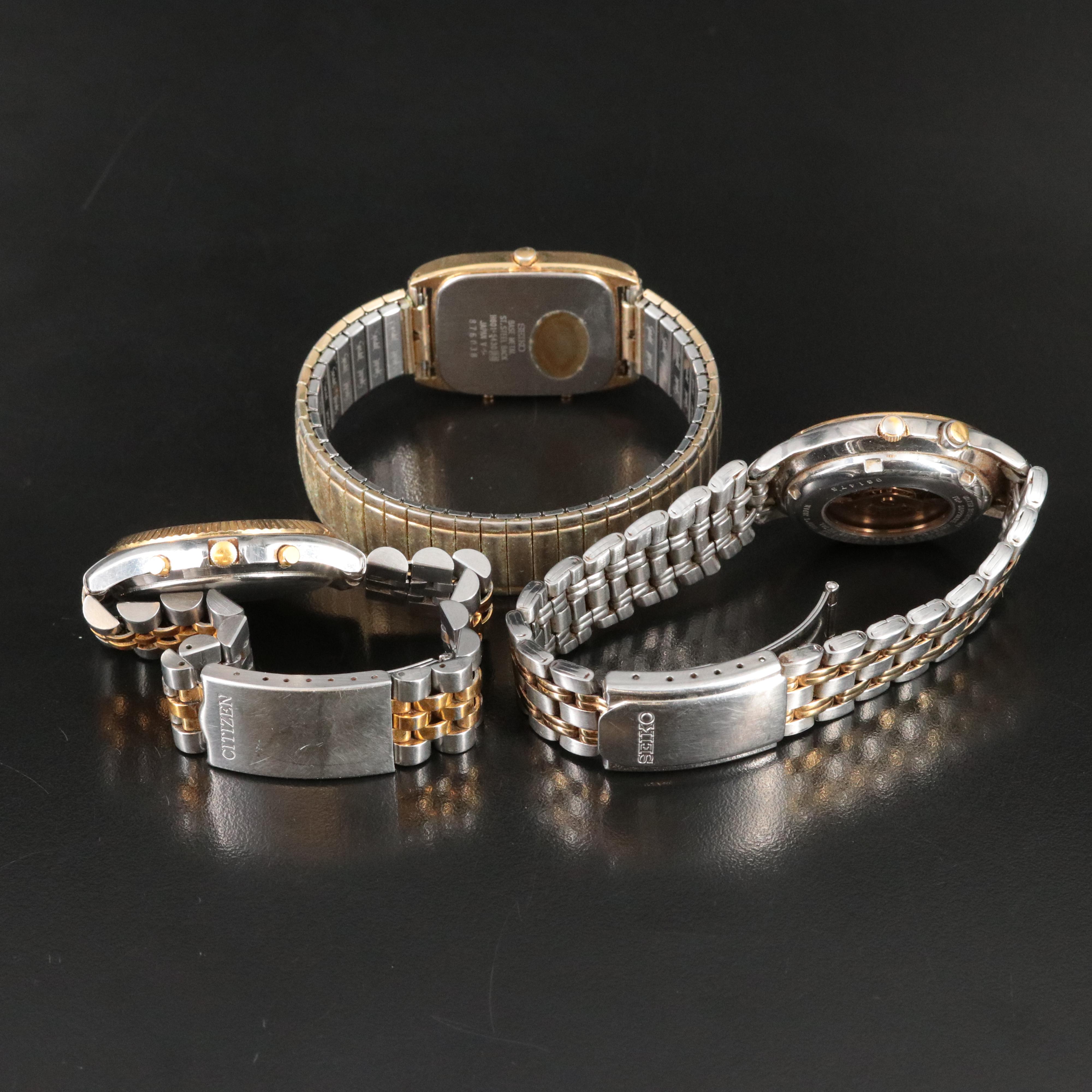 Trio of Citizen and Seiko Watches