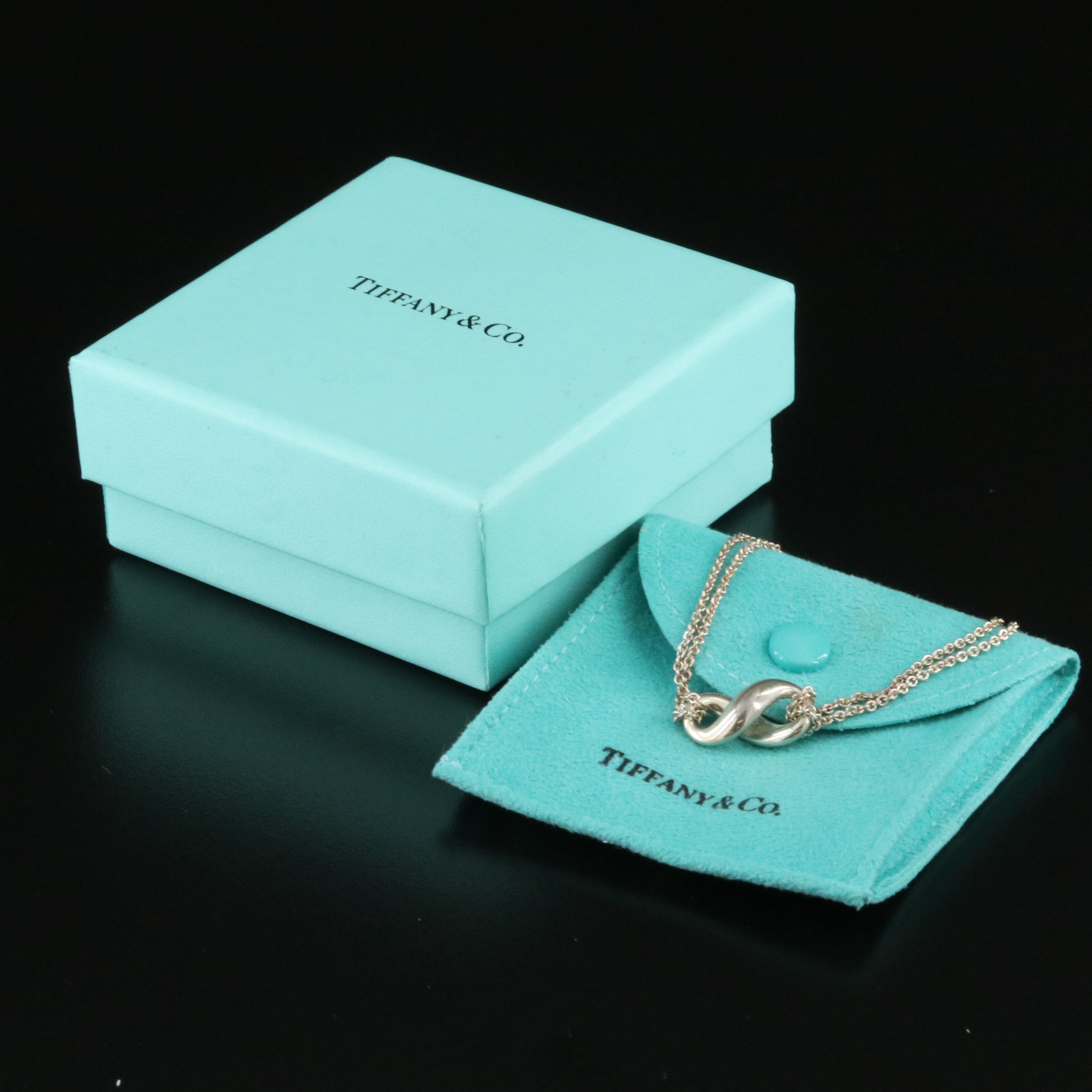 Tiffany & Co. Sterling Infinity Necklace