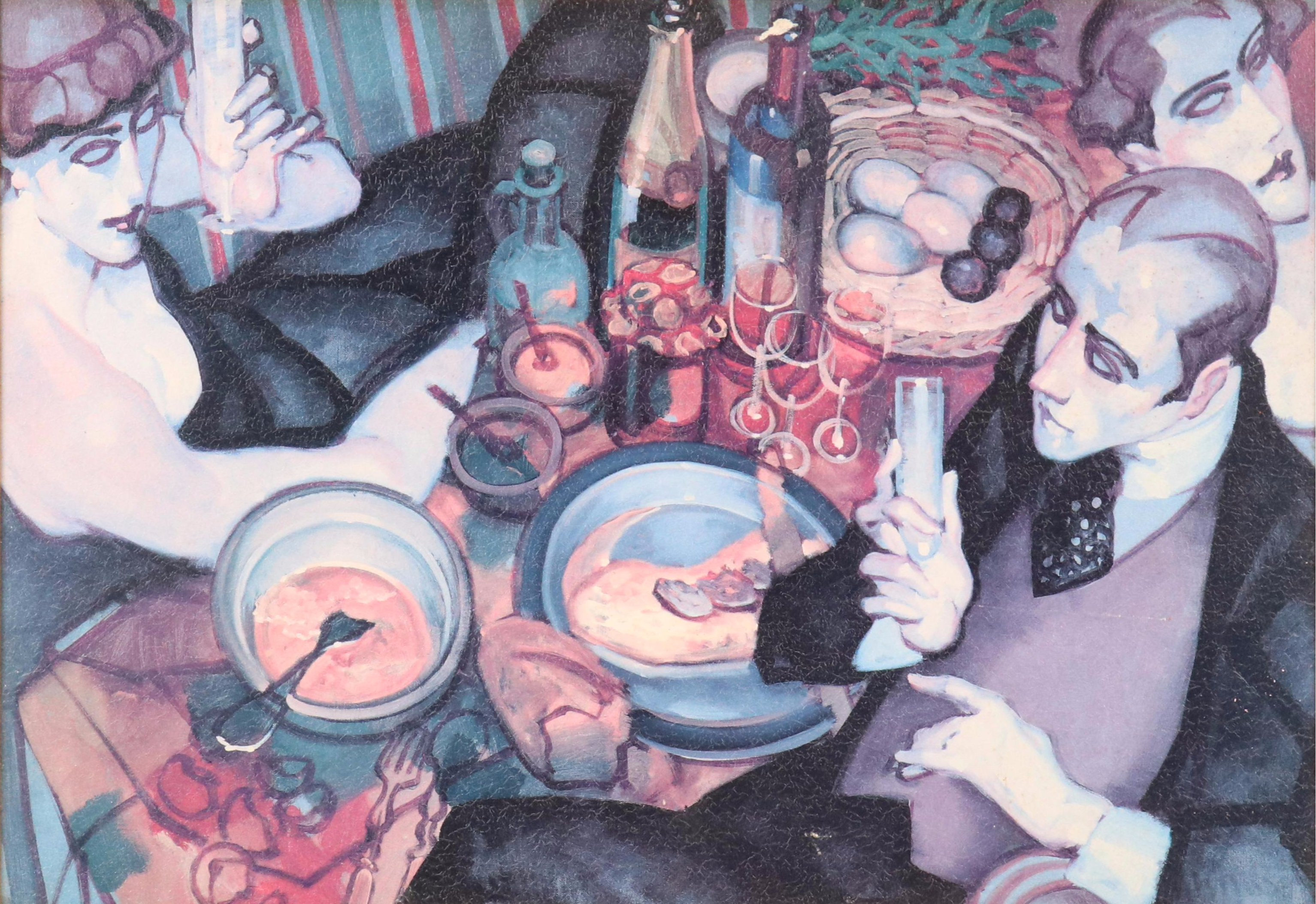 Embellished Offset Lithograph After Juarez Machado "Omelette and Truffles"