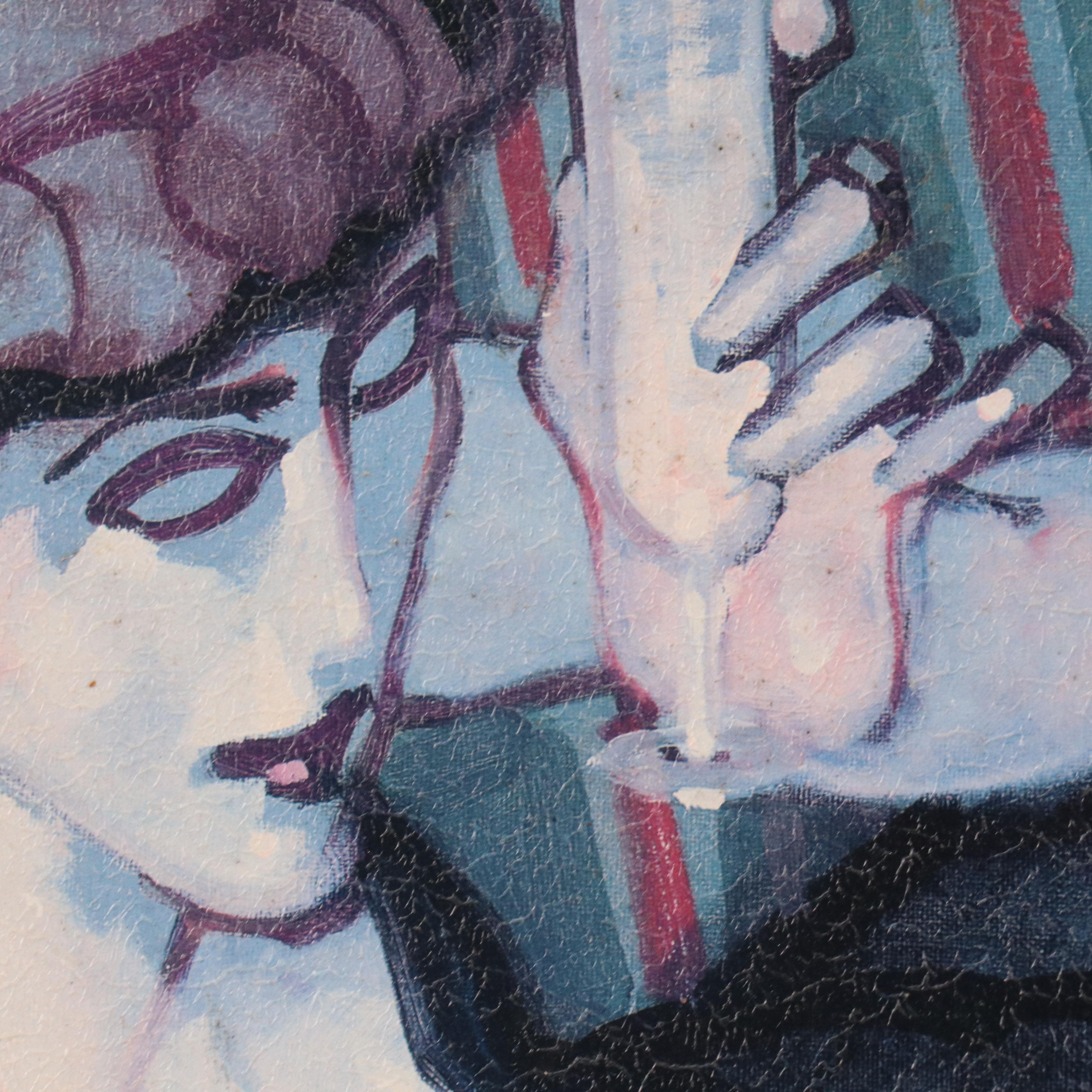 Embellished Offset Lithograph After Juarez Machado "Omelette and Truffles"