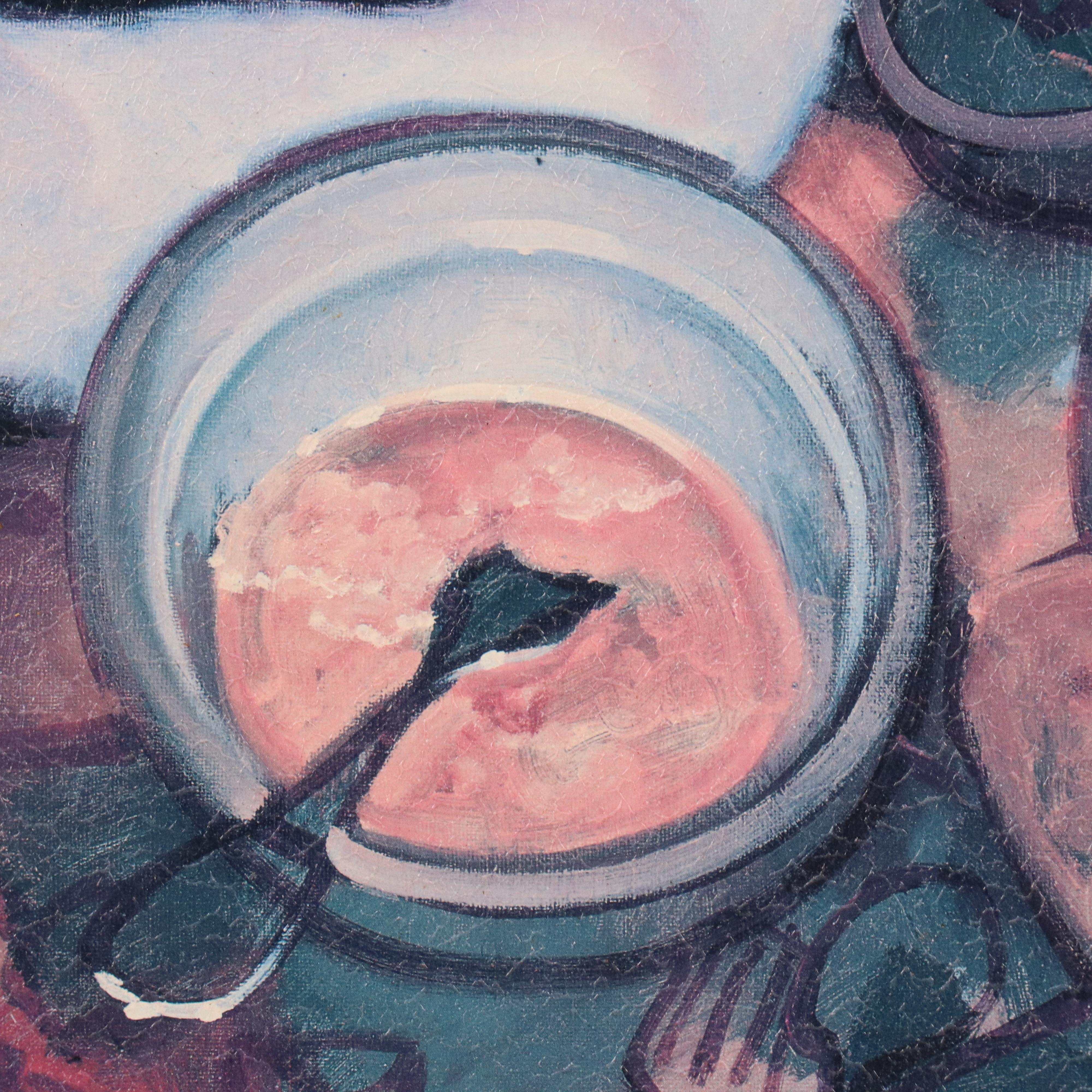 Embellished Offset Lithograph After Juarez Machado "Omelette and Truffles"