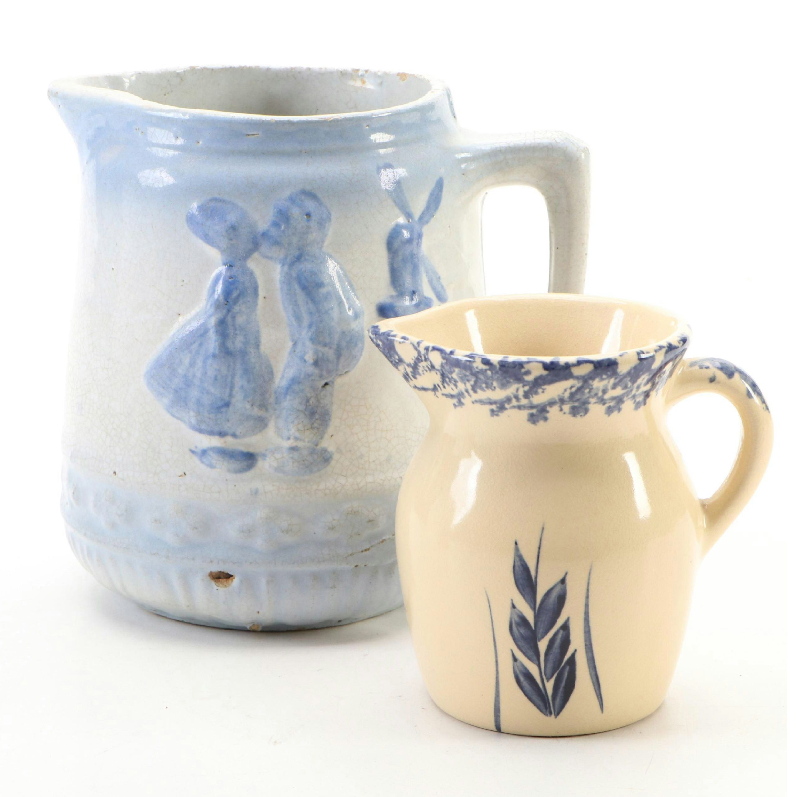 Robinson Ransbottom Pottery with Other Salt Glazed Pitchers