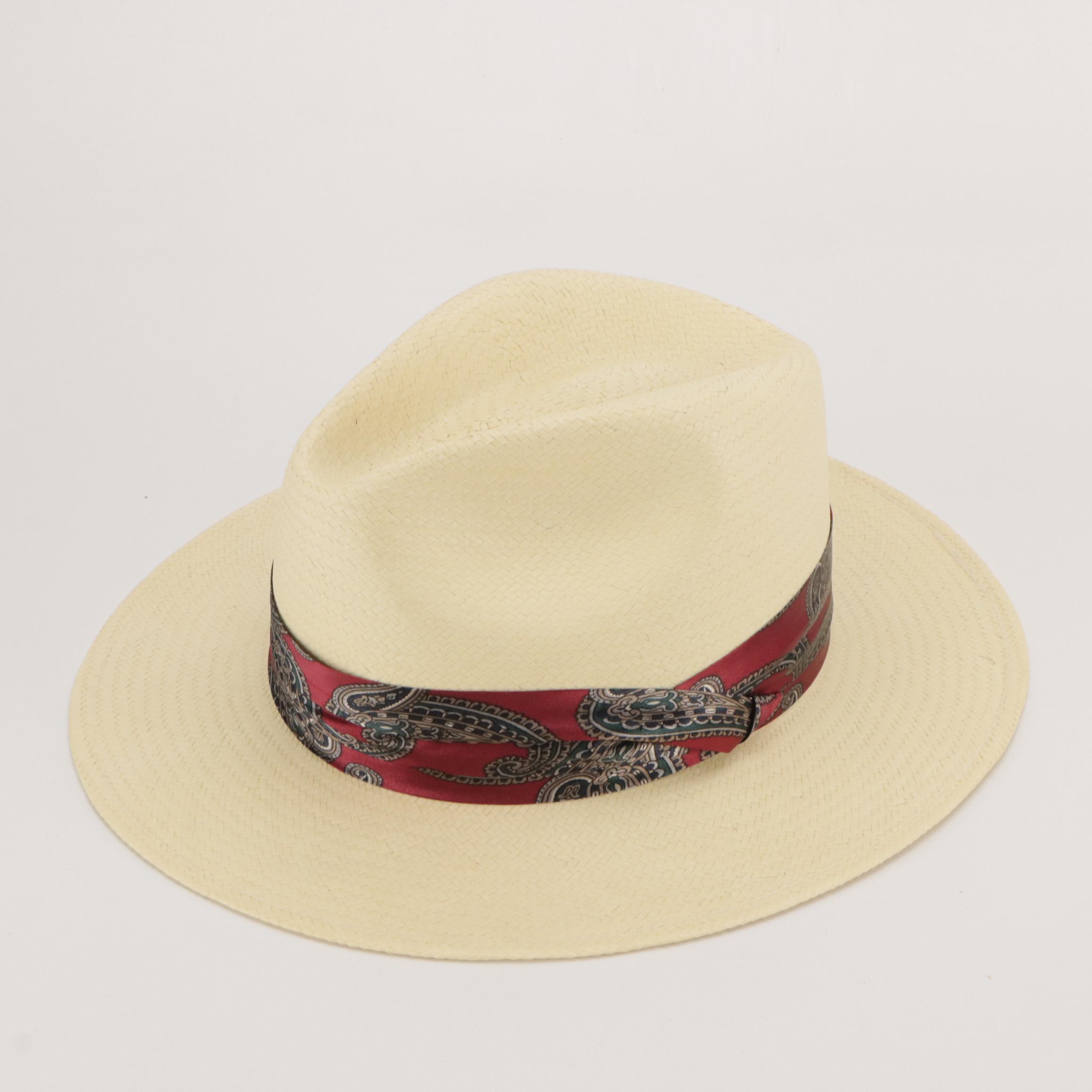 Trav'ler By Country Gentleman Panama Hat, Other Vintage Straw Hats
