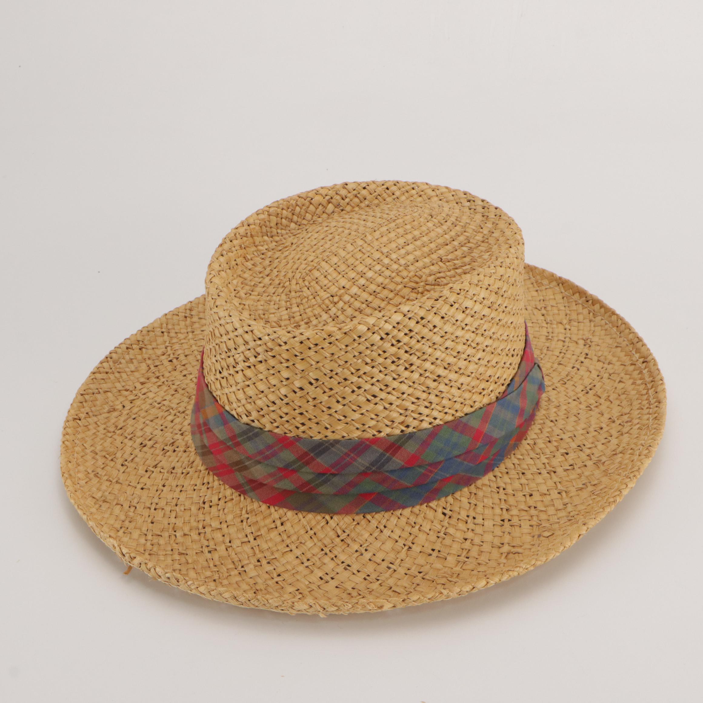 Trav'ler By Country Gentleman Panama Hat, Other Vintage Straw Hats