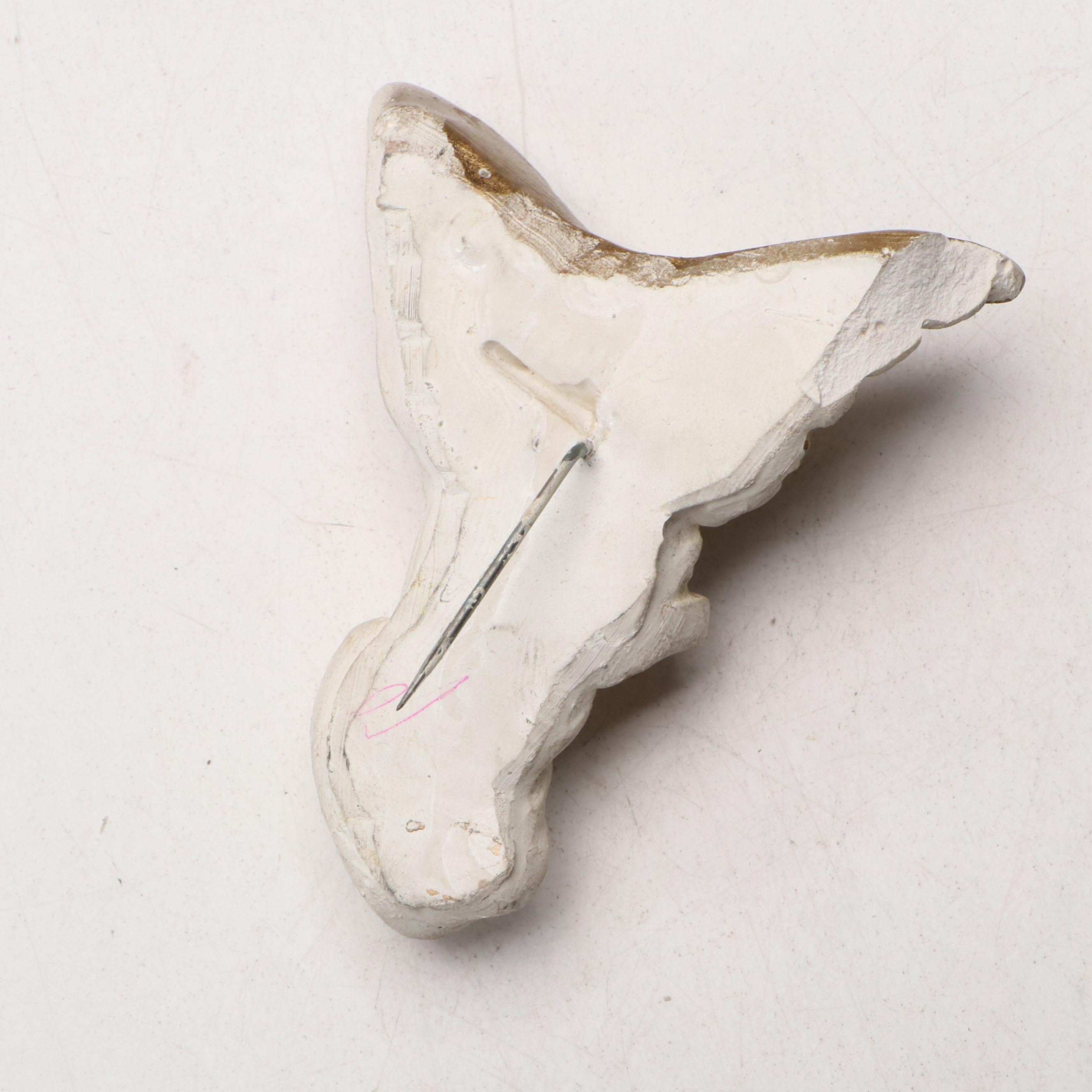 Gilt Porcelain Madonna and Child with Nativity Collection